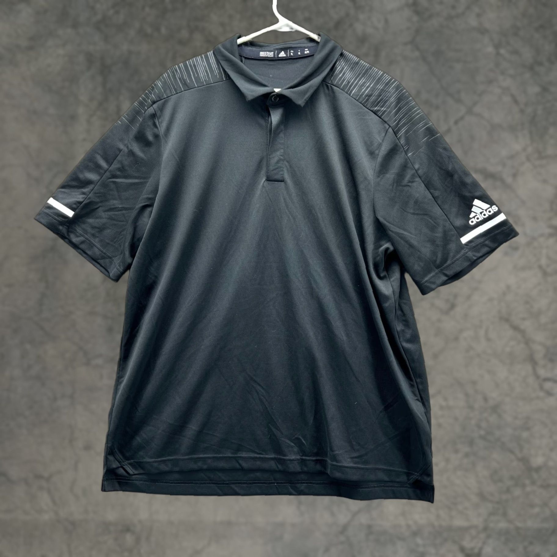 Adidas Adidas Polo Shirt Men XL Black Short Sleeve Golf Polo Shirt - XS? Size US XL / EU 56 / 4 - 1 Thumbnail