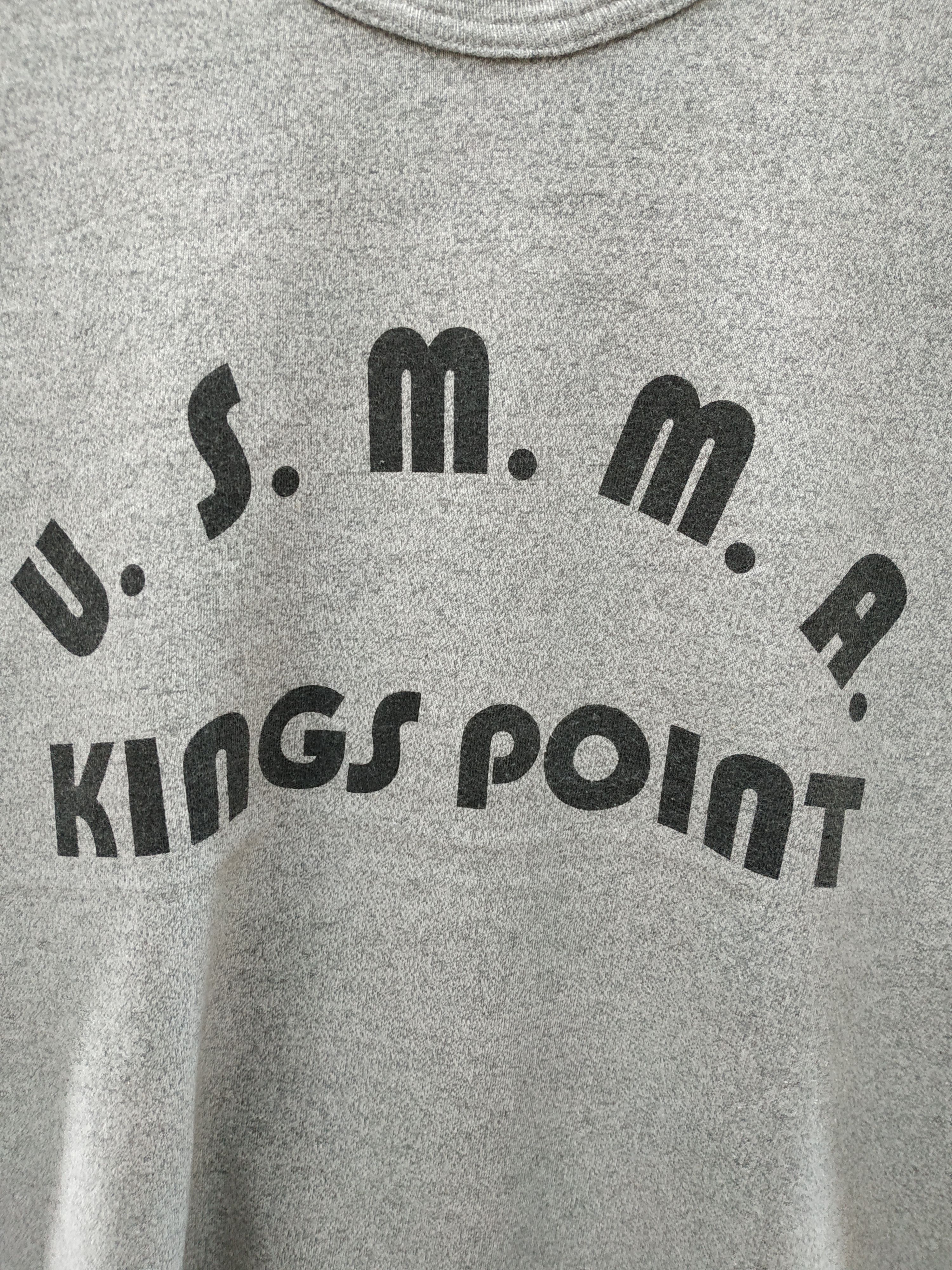 Champion × Vintage Champion T1011 U.S.M.M.A. Kings Point T-Shirt Size US XL / EU 56 / 4 - 3 Thumbnail