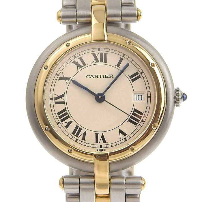 Cartier CARTIER LM Watch Round 83084241 Gold & Steel Swiss Made Quartz ...
