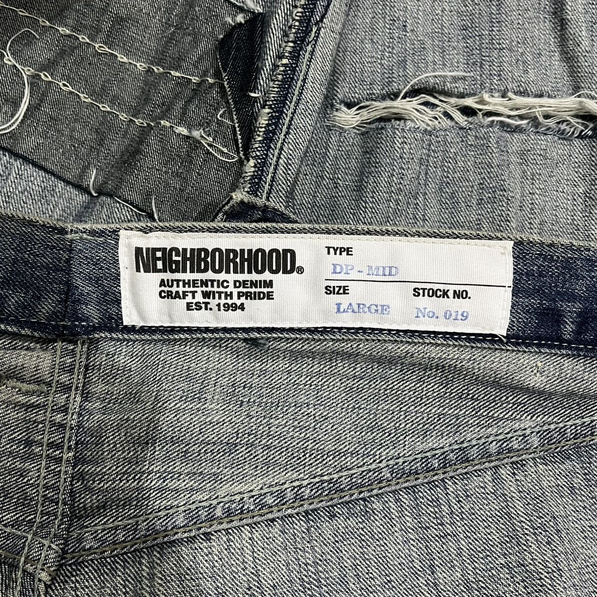 Neighborhood Neighborhood DP-Mid Distressed Selvedge Denim Pants Size US 33 - 14 Thumbnail