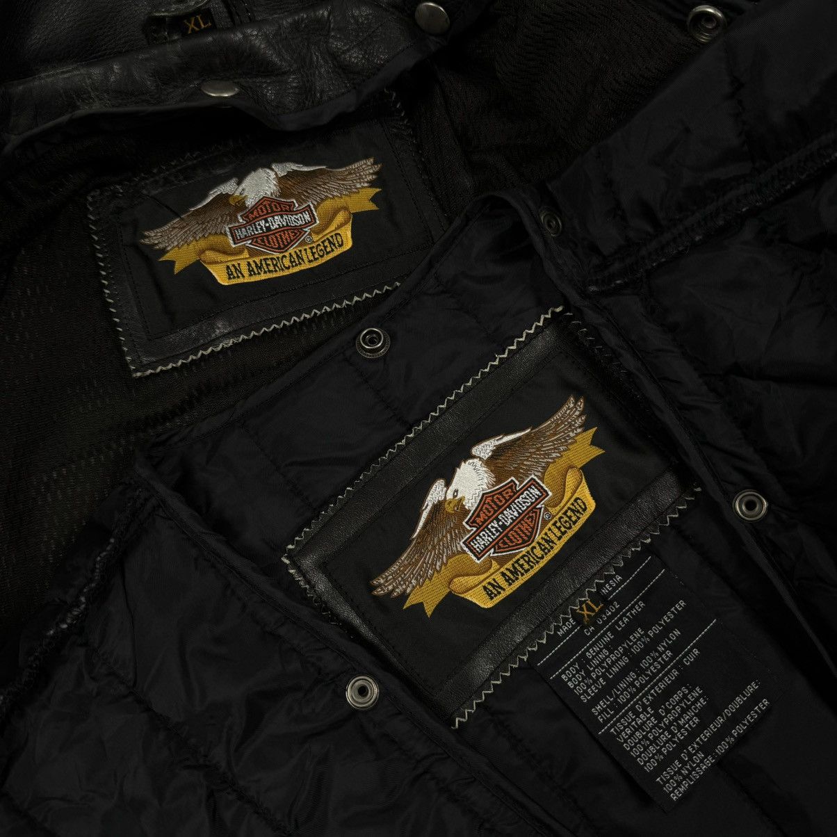Harley Davidson × Vintage Harley Davidson Vintage Motorcycle Biker Leather Jacket Size US XL / EU 56 / 4 - 12 Thumbnail