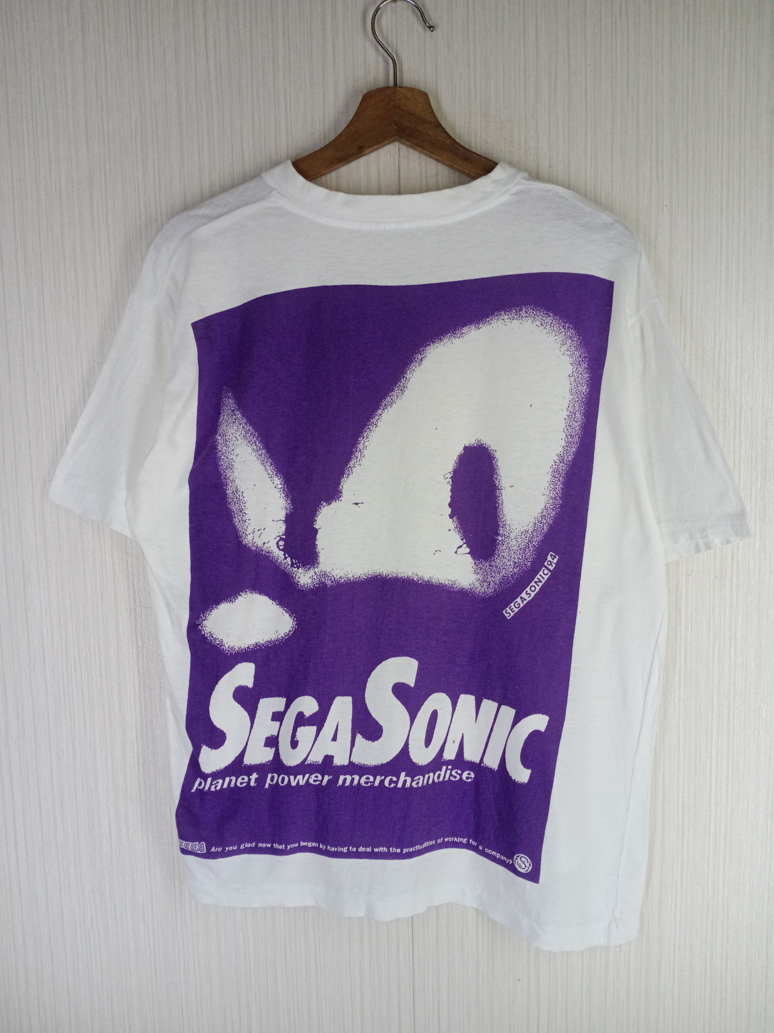 Nintendo × Vintage Rare Vintage 1994 Sega Sonic Overprint Tshirt Size US M / EU 48-50 / 2 - 2 Thumbnail