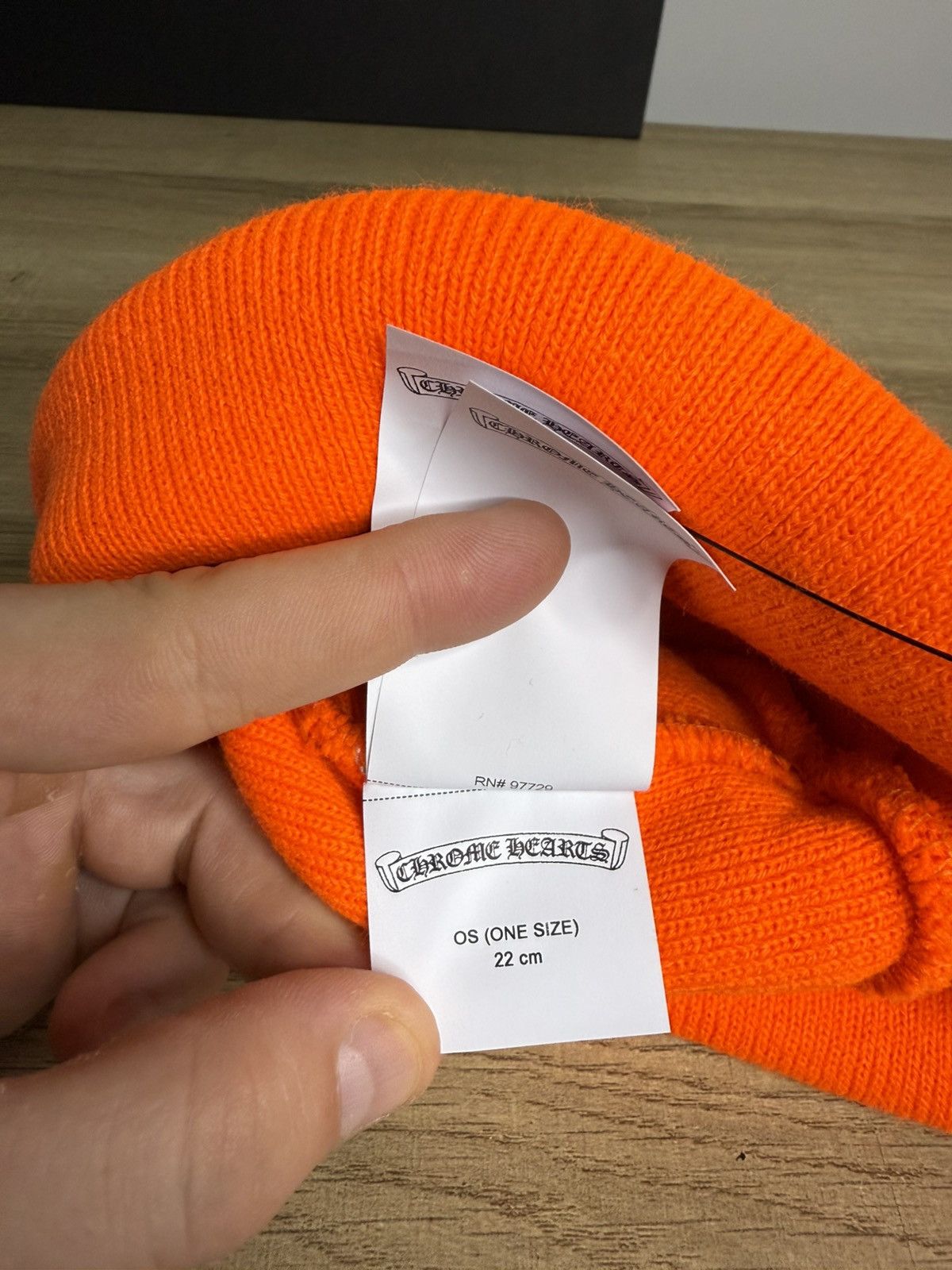 Chrome Hearts Chrome Hearts Orange Beanie Size ONE SIZE - 4 Thumbnail