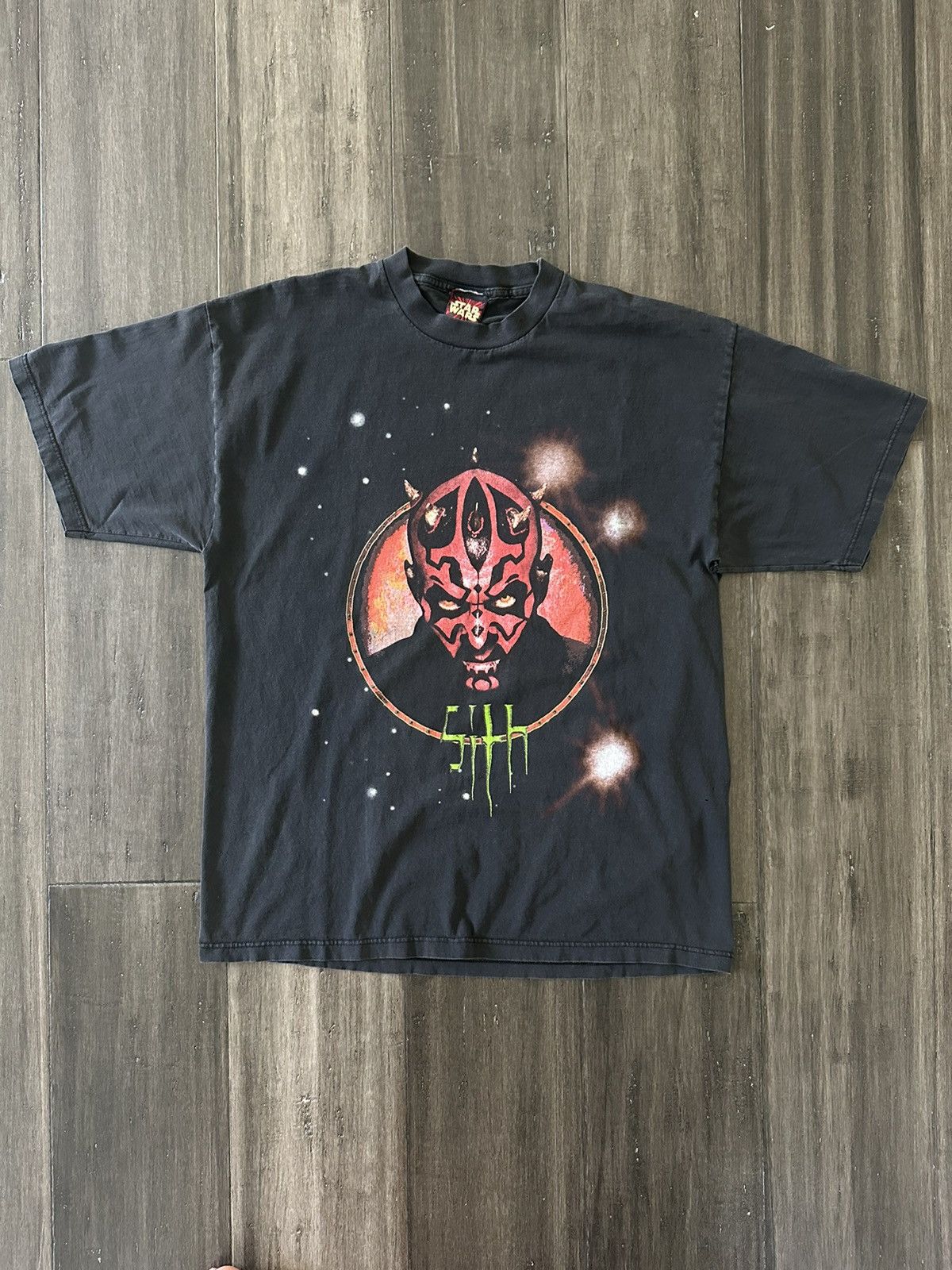 Image of Star Wars x Vintage Darth Maul Sith Lord T Shirt Black Xl, Men's