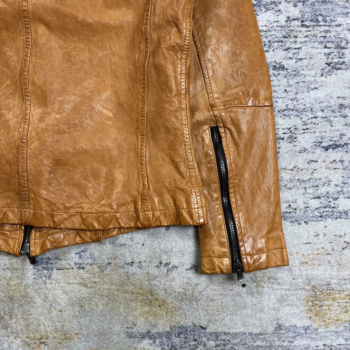 Isamu Katayama Backlash Cathy Jane wrinkled leather jacket double zipper Size US M / EU 48-50 / 2 - 5 Thumbnail