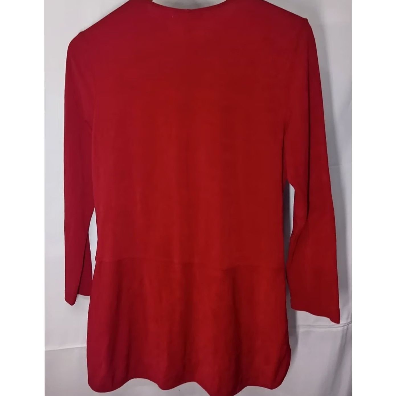 Ralph Lauren Lauren Ralph Lauren Red Knit Top Solid Crew Neck Long Sleeve Blouse Women Size S Size S / US 4 / IT 40 - 2 Thumbnail