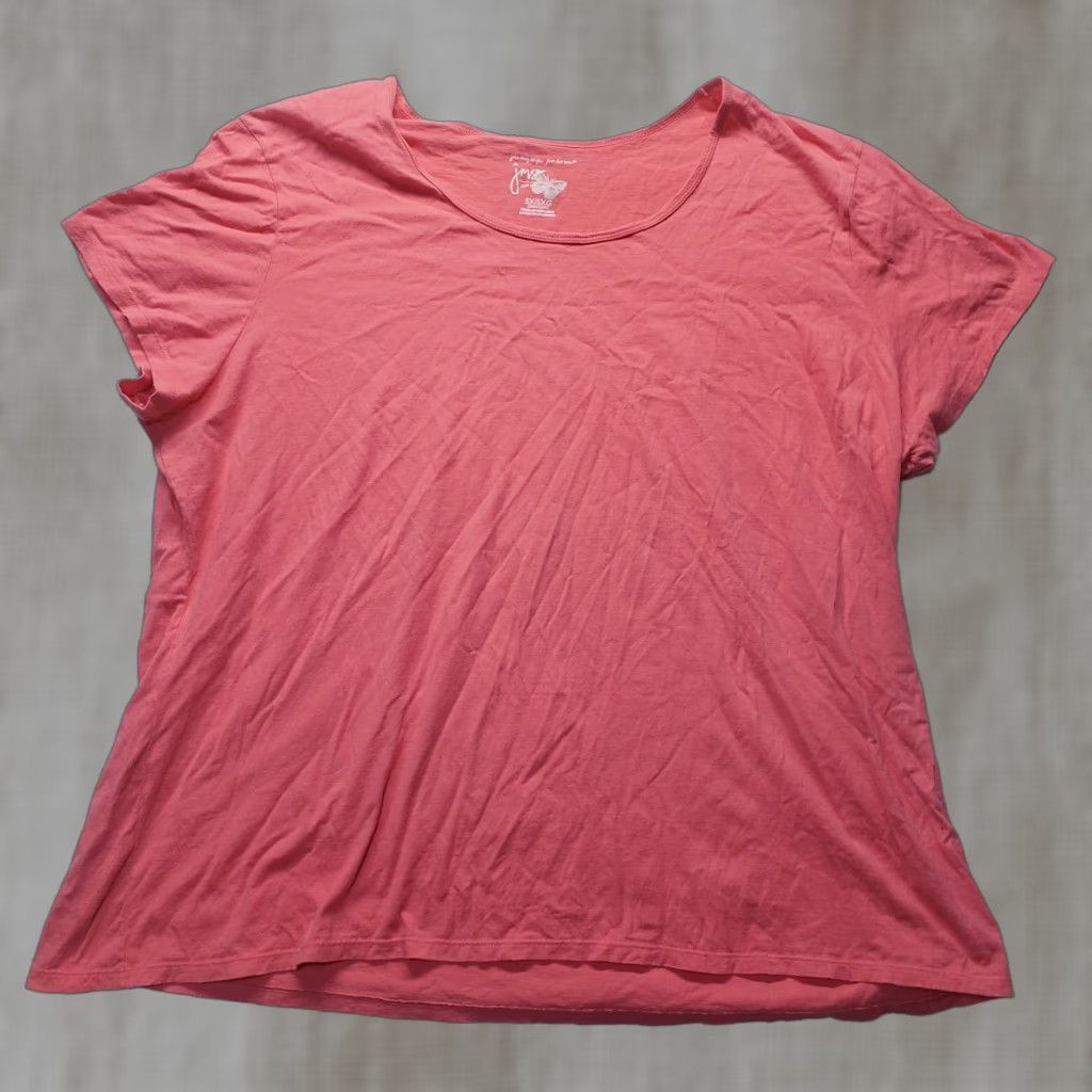 Vintage VINTAGE Just My Size Shirt 5X Plus Size Women Pink Short Sleeve Tee T-Shirt Crew Neck Womens Size XXL / US 16-18 / IT 52-54 - 1 Thumbnail