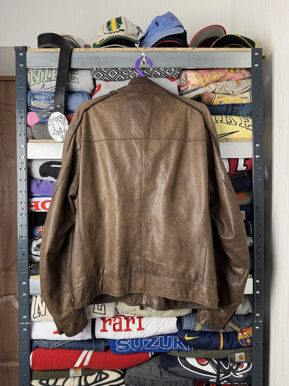 Gimo's Gimos Pelle Leather Bomber Jacket Japanese Style Size US L / EU 52-54 / 3 - 2 Thumbnail
