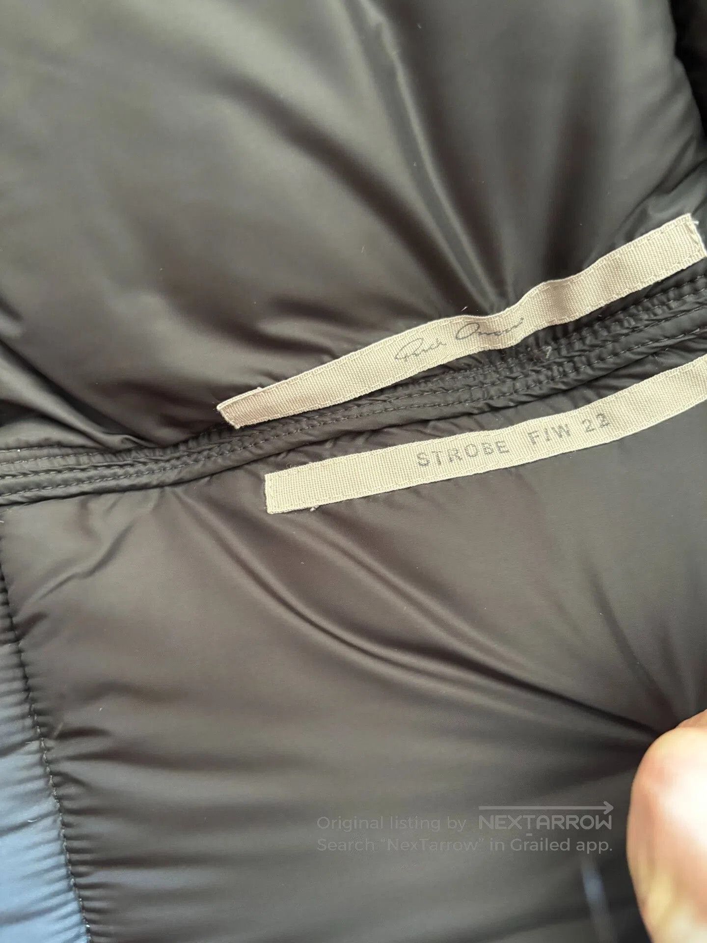 Rick Owens Rick Owens Black Leather Down Jacket. Size US M / EU 48-50 / 2 - 5 Thumbnail