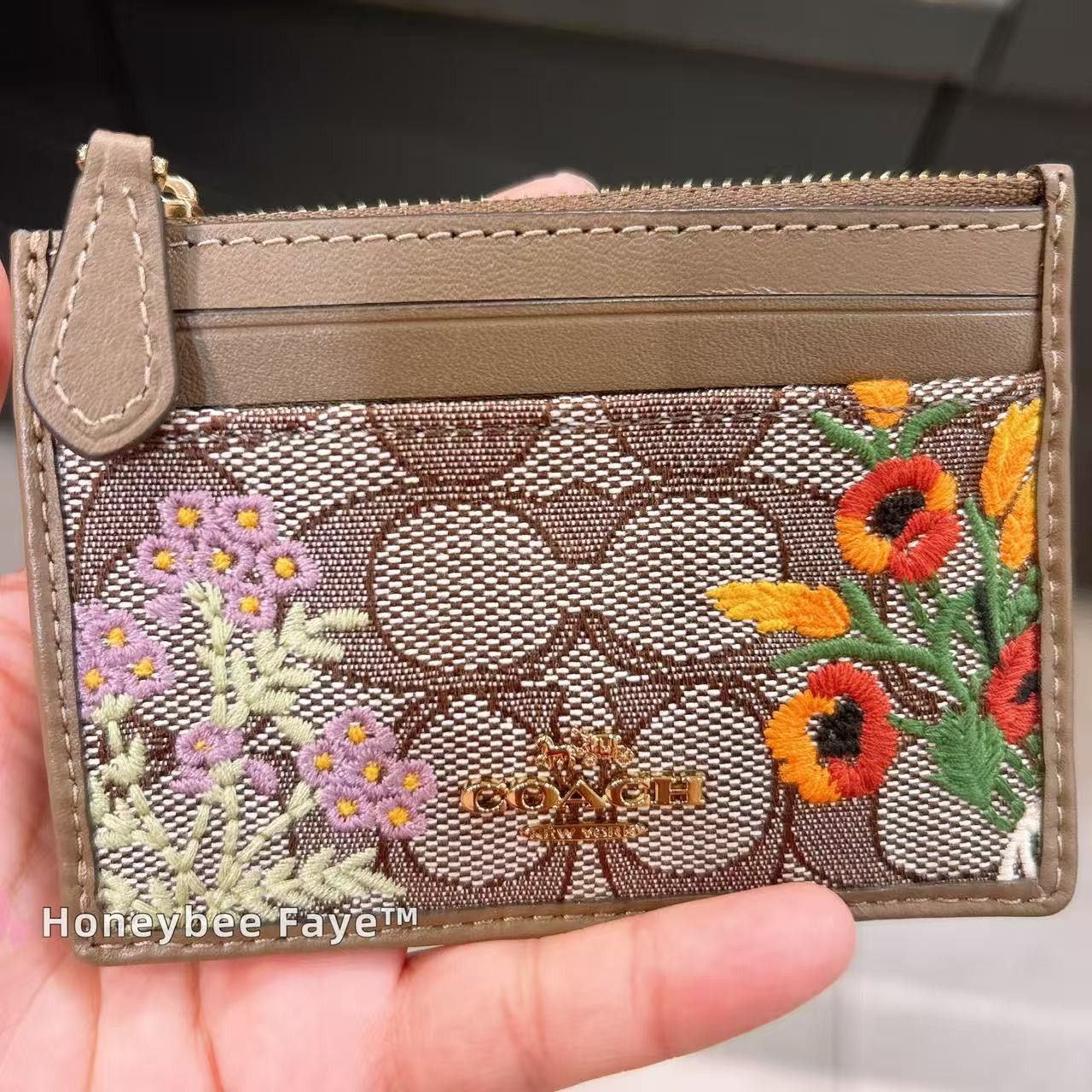 Coach Mini Skinny Id Case In Signature Jacquard CEL83 Size ONE SIZE - 1 Thumbnail