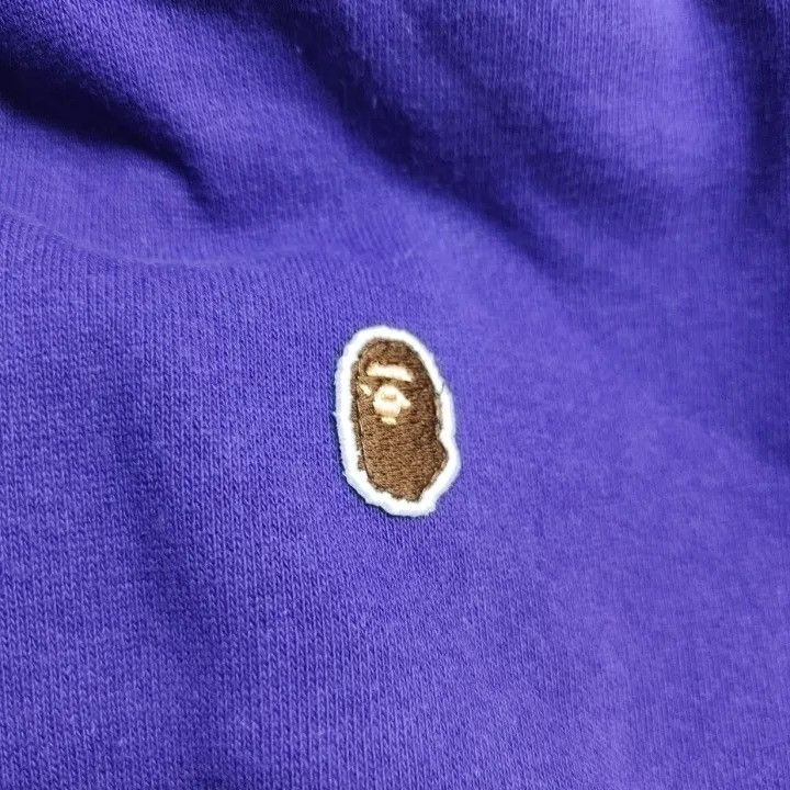 Bape BAPE Unisex Purple Embroidered Logo Hoodie Size US L / EU 52-54 / 3 - 5 Thumbnail