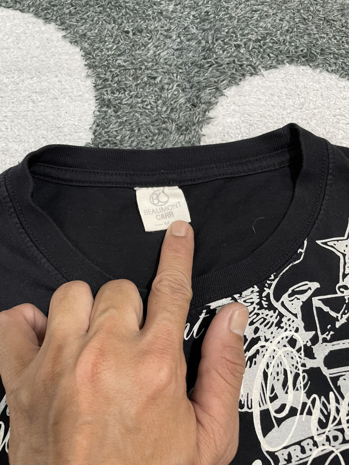 Japanese Brand BEAUMONT CARR POEM TEE Size US M / EU 48-50 / 2 - 4 Thumbnail