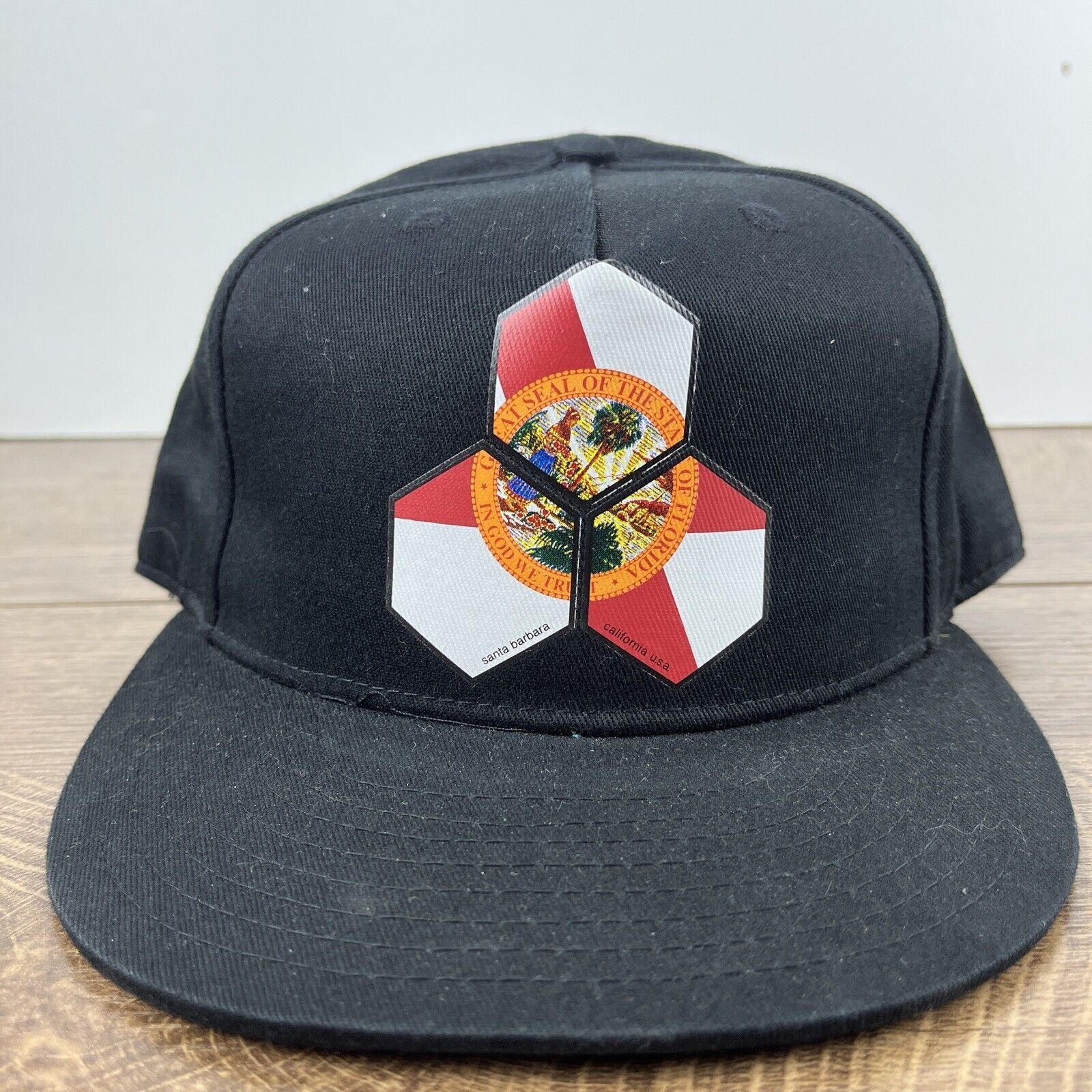 Other Florida Hat Seal of State Black Hat Snapback Adjustable Adul Size ONE SIZE - 3 Thumbnail