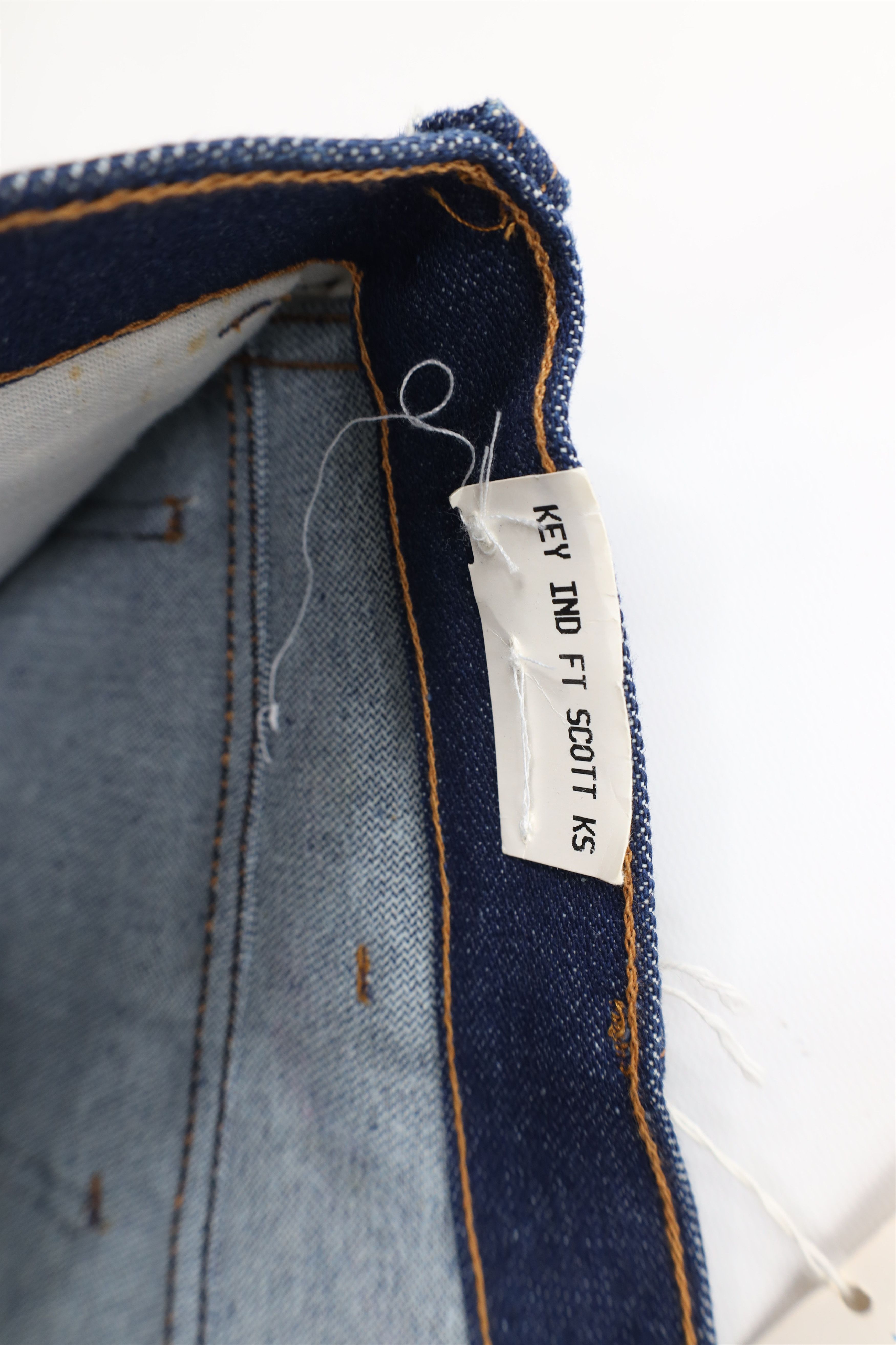 Vintage Deadstock Vintage 70s Streetwear Denim Jeans Indigo USA Size US 30 / EU 46 - 7 Thumbnail