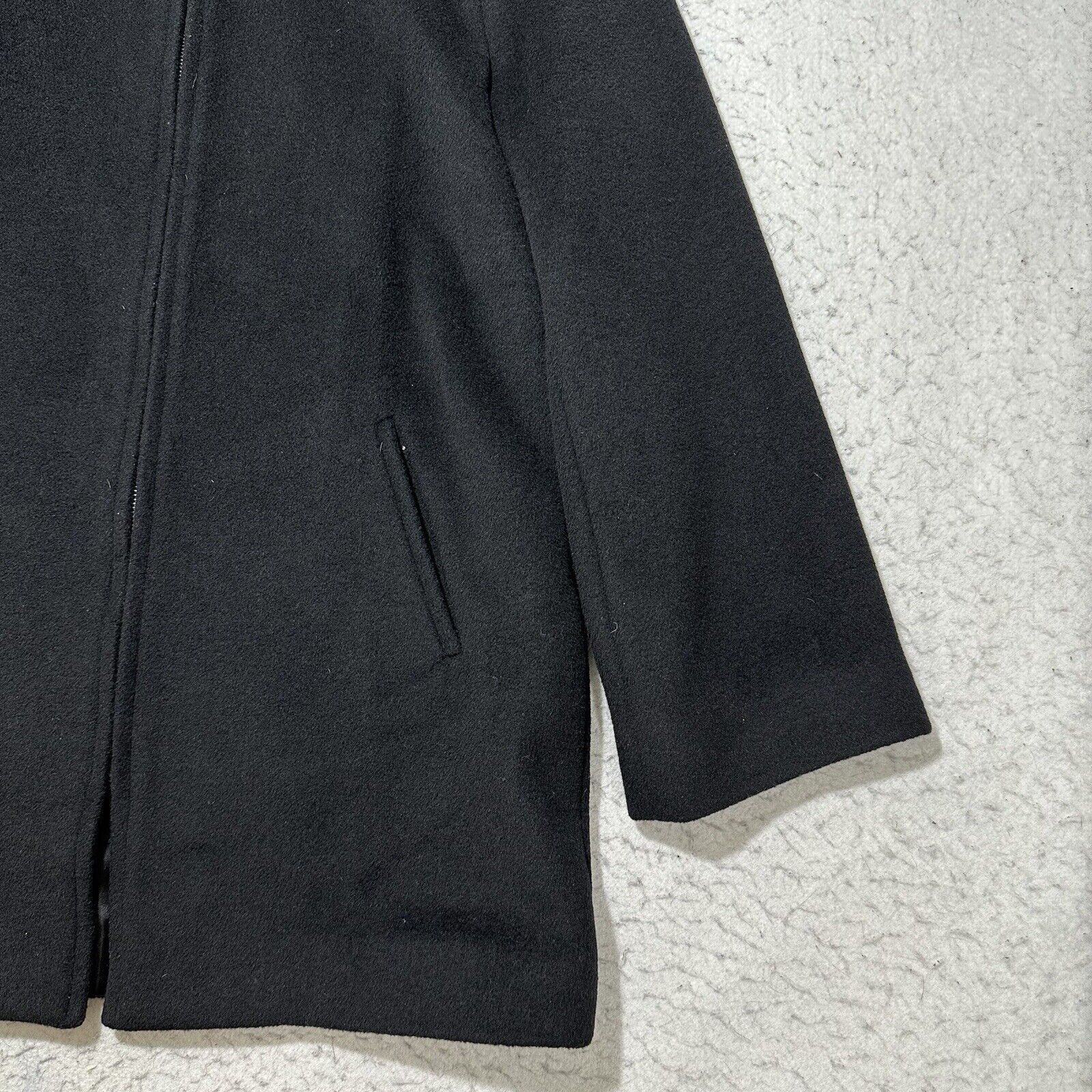 Other Dana Buchman 8 Black Wool Angora Blend High Neck Coat Jacket Size M / US 6-8 / IT 42-44 - 6 Thumbnail