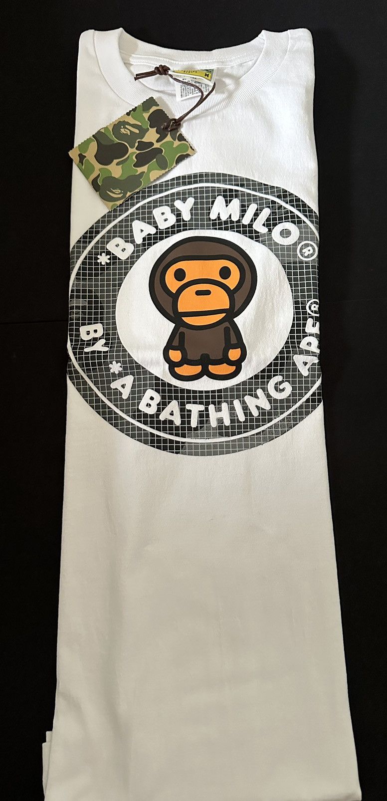 image of Bape A Bathing Ape Baby Milo Busy Works Tee Shirt Size M New in White, Men's