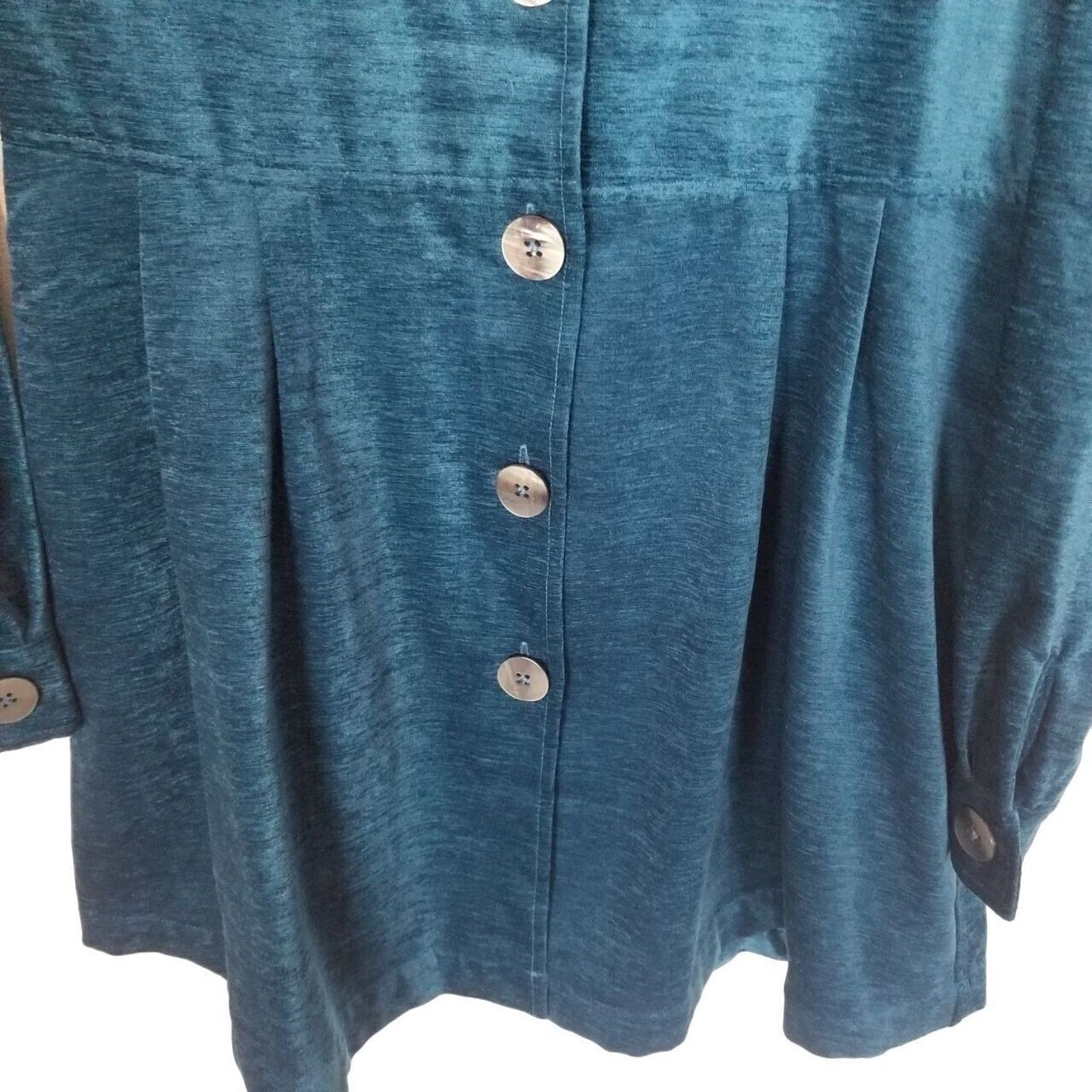 Soft Surroundings Soft Surroundings Womens Fiona Babydoll Top Size S Button Size S / US 4 / IT 40 - 4 Thumbnail