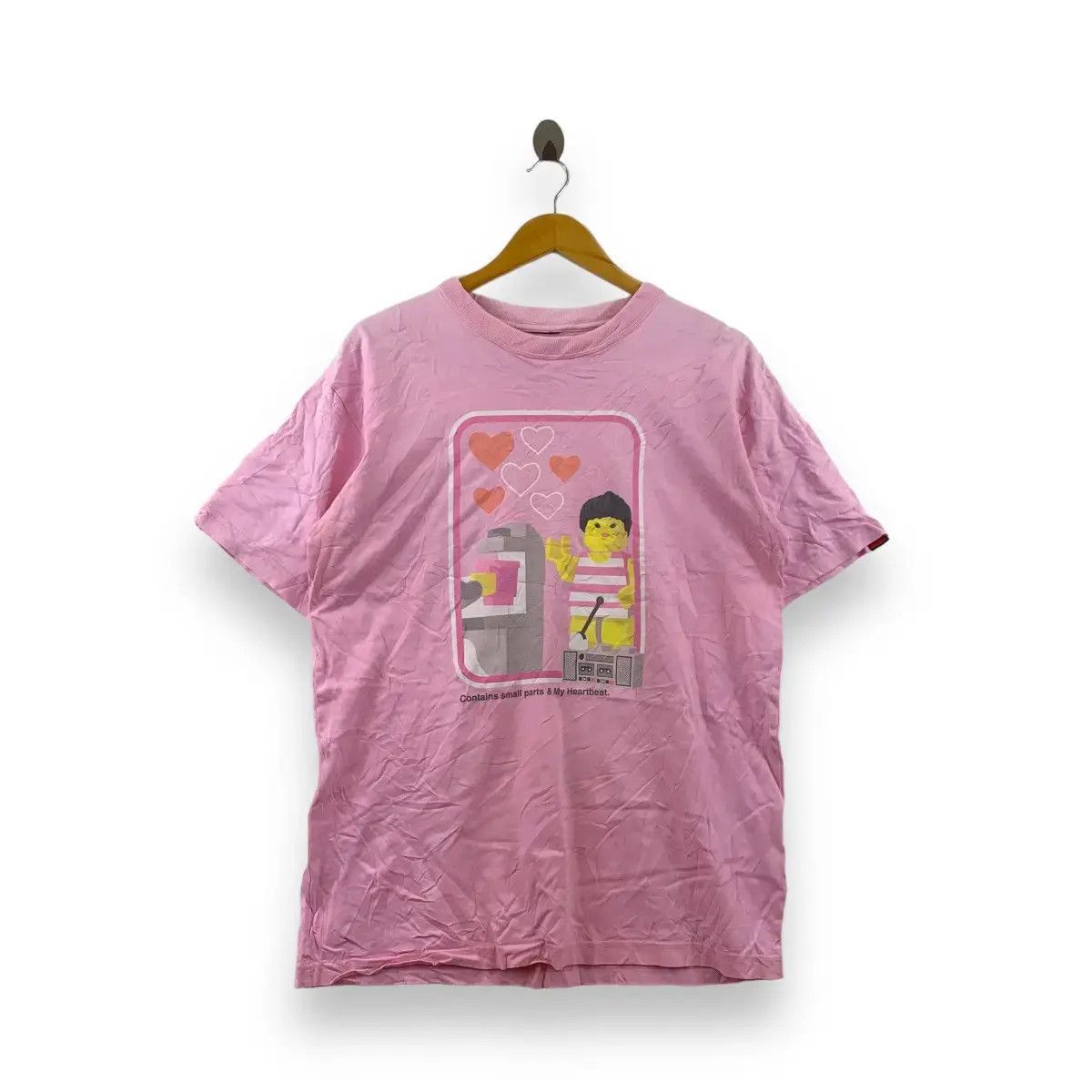 LEGO Vintage 1994 LEGO JAPAN ARTIST Small Parts Heartbeat Tee Size S / US 4 / IT 40 - 1 Thumbnail