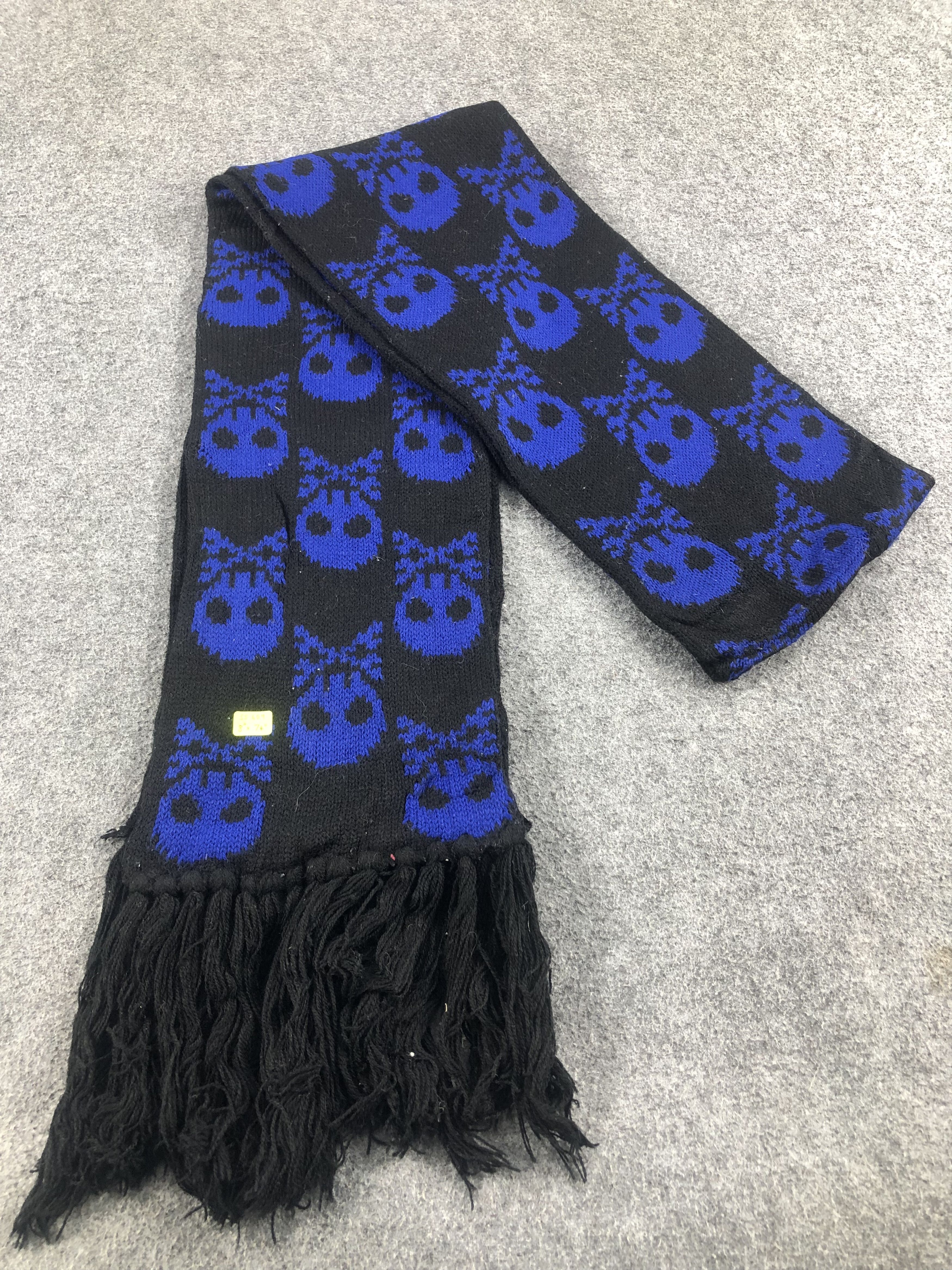 Vintage Skull Design Scarf / Muffler / Neckwear Size ONE SIZE - 4 Thumbnail