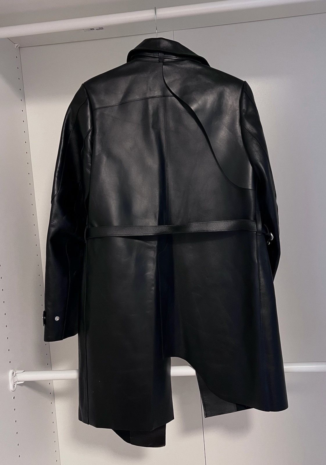 Heliot Emil HELIOT EMIL SS21 Thick Eco-Leather Trench Coat Size XS / US 0-2 / IT 36-38 - 3 Thumbnail