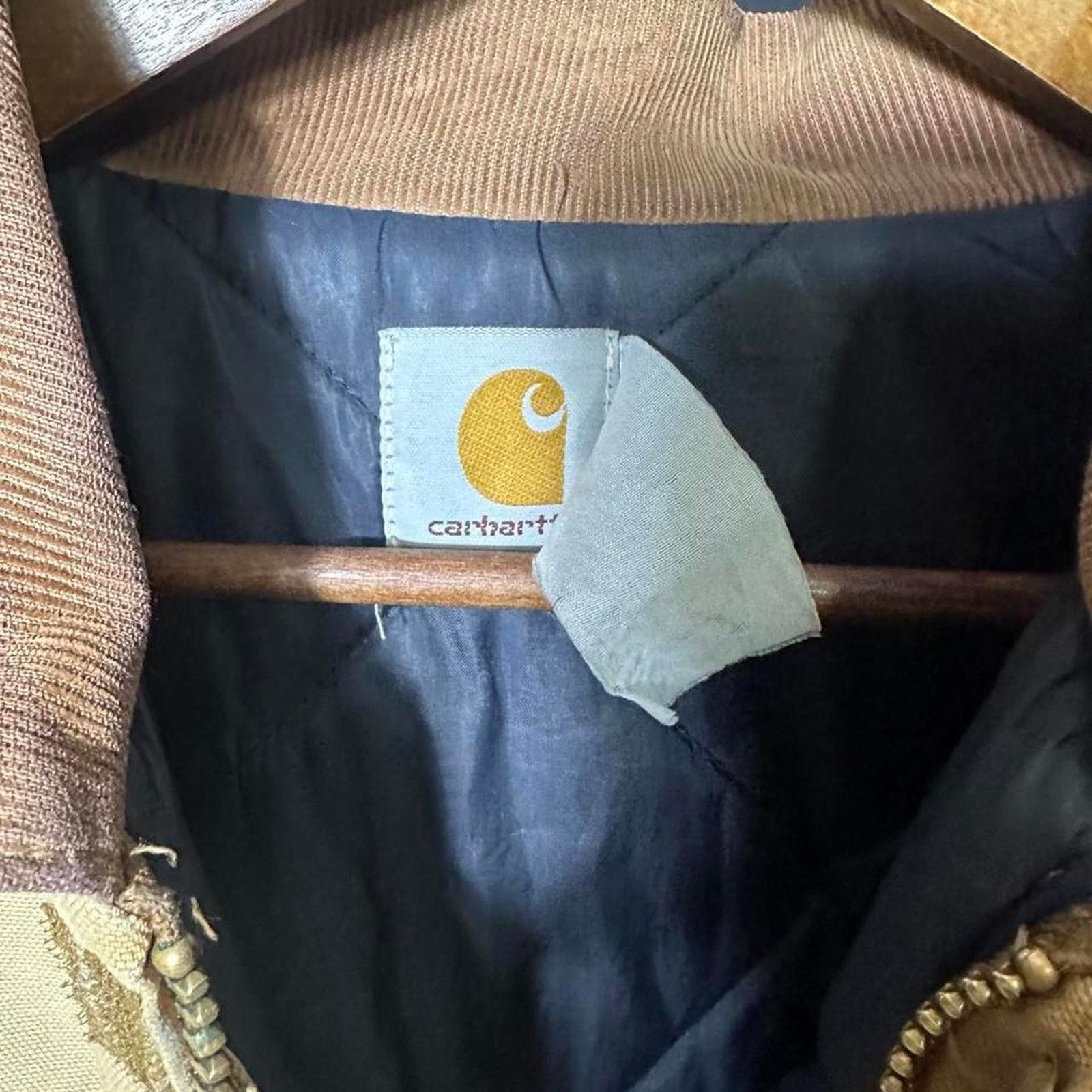 Carhartt Vintage Carhartt Tan Brown Arctic Detroit Jacket J02 J22 (?) Size US XL / EU 56 / 4 - 4 Thumbnail