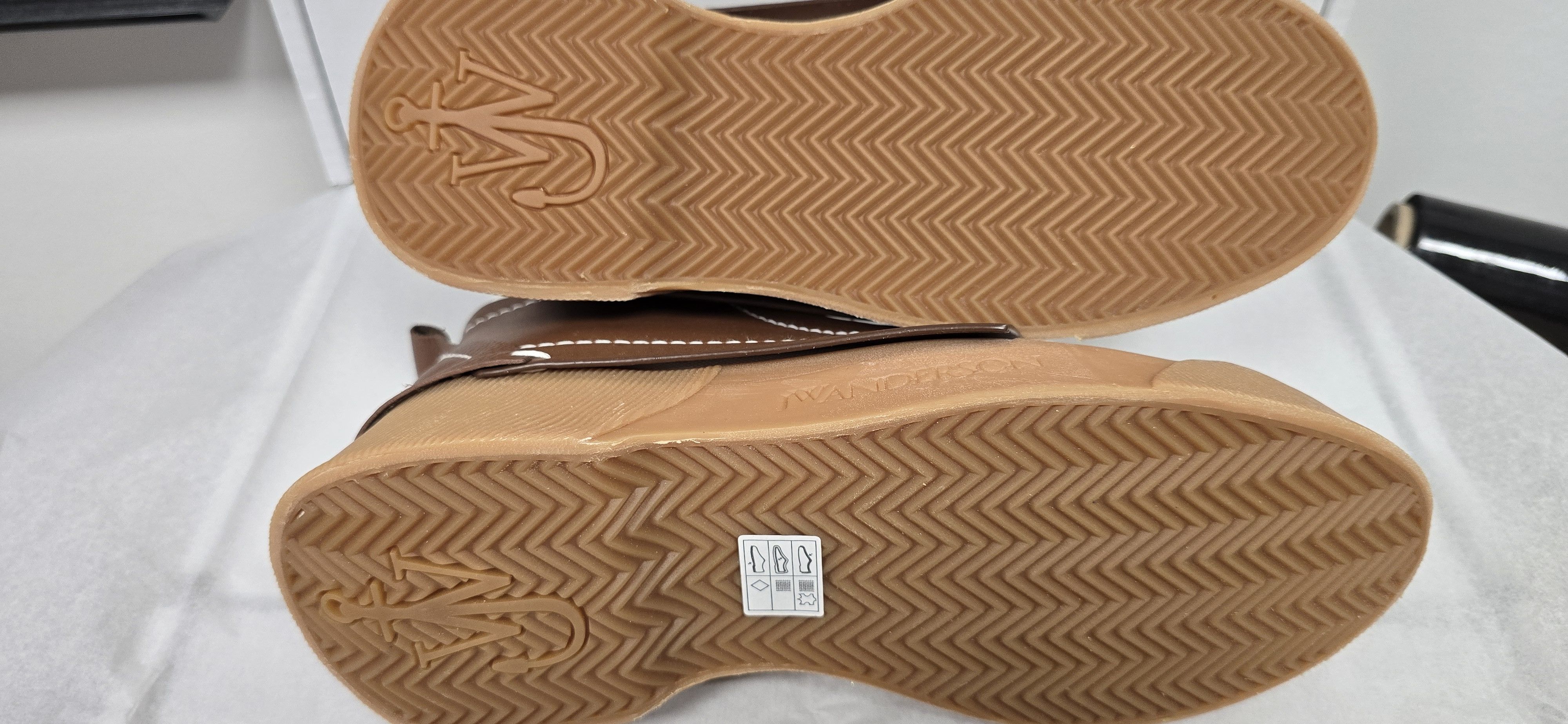 JW Anderson High Top Platform Sneakers White Brown RRP $450 Size US 9 / IT 39 - 10 Thumbnail