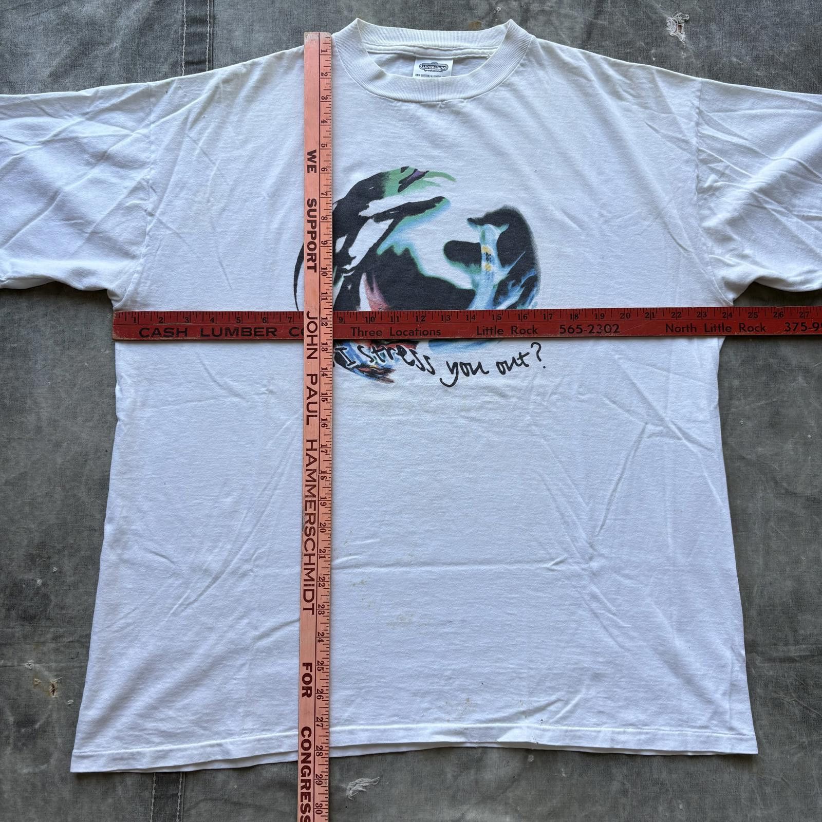 Band Tees Vintage 90s Rare Alanis Morissette Do I Stress You Out Shirt Size US XL / EU 56 / 4 - 4 Thumbnail