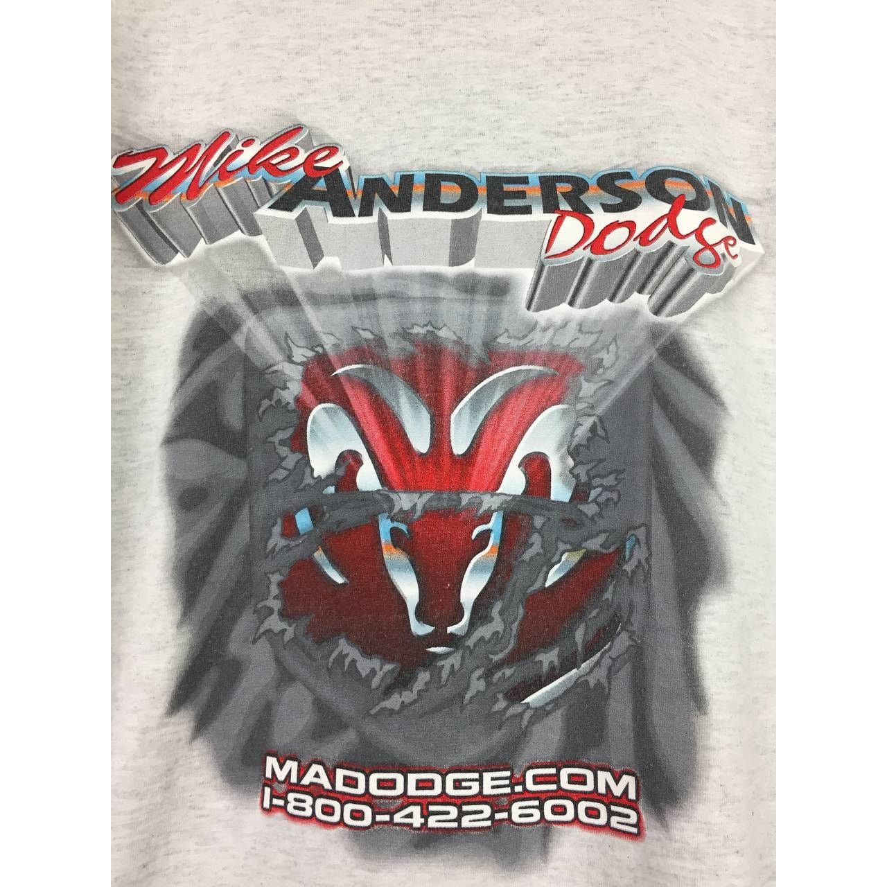 Vintage Vtg Bayside Mike Anderson Dodge Dealership Promo Tee Size US XL / EU 56 / 4 - 4 Thumbnail