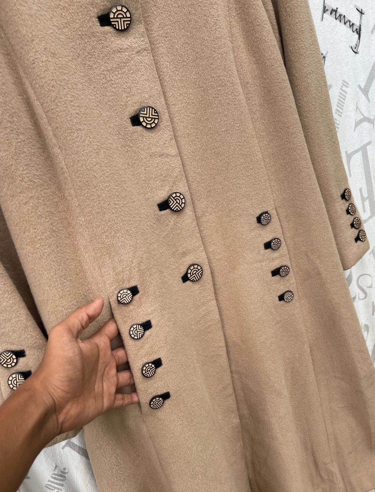Louis Feraud 🔥Vintage Louis Feraud Women's Button Overcoat Size L / US 10 / IT 46 - 7 Thumbnail