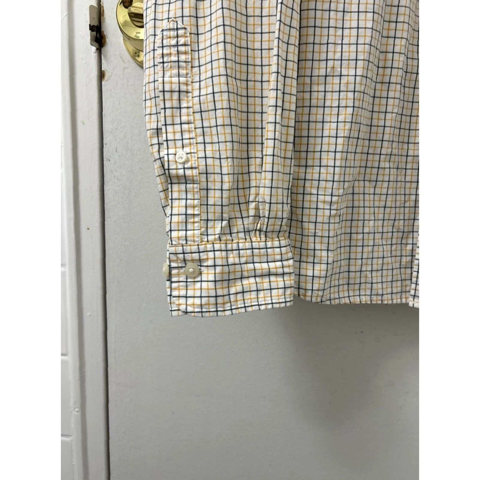 Brooks Brothers Brooks Brothers Red Fleece Shirt Mens M Beige Plaid Button-Down Long Sleeve Size US M / EU 48-50 / 2 - 7 Thumbnail