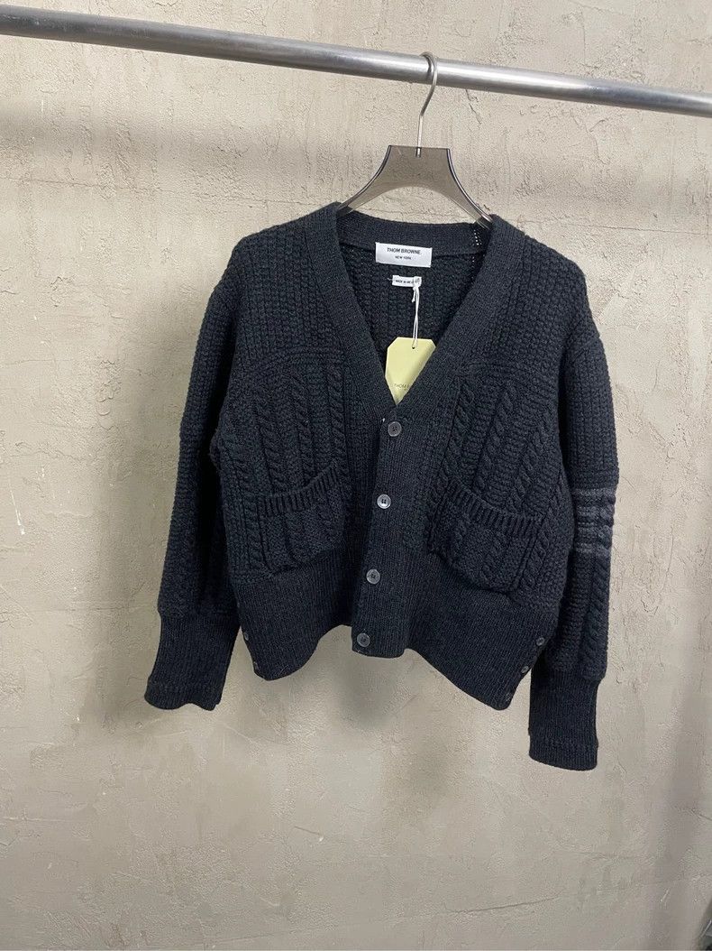 Thom Browne Thom Browne size2 Wool cardigan sweater Size US M / EU 48-50 / 2 - 1 Thumbnail