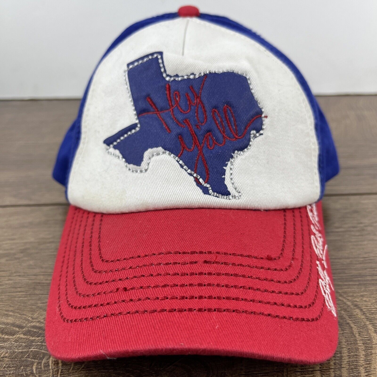 Other Billy Bobs Texas Hat Hey Y’all Hat White Hat Adjustable Adul Size ONE SIZE - 2 Thumbnail