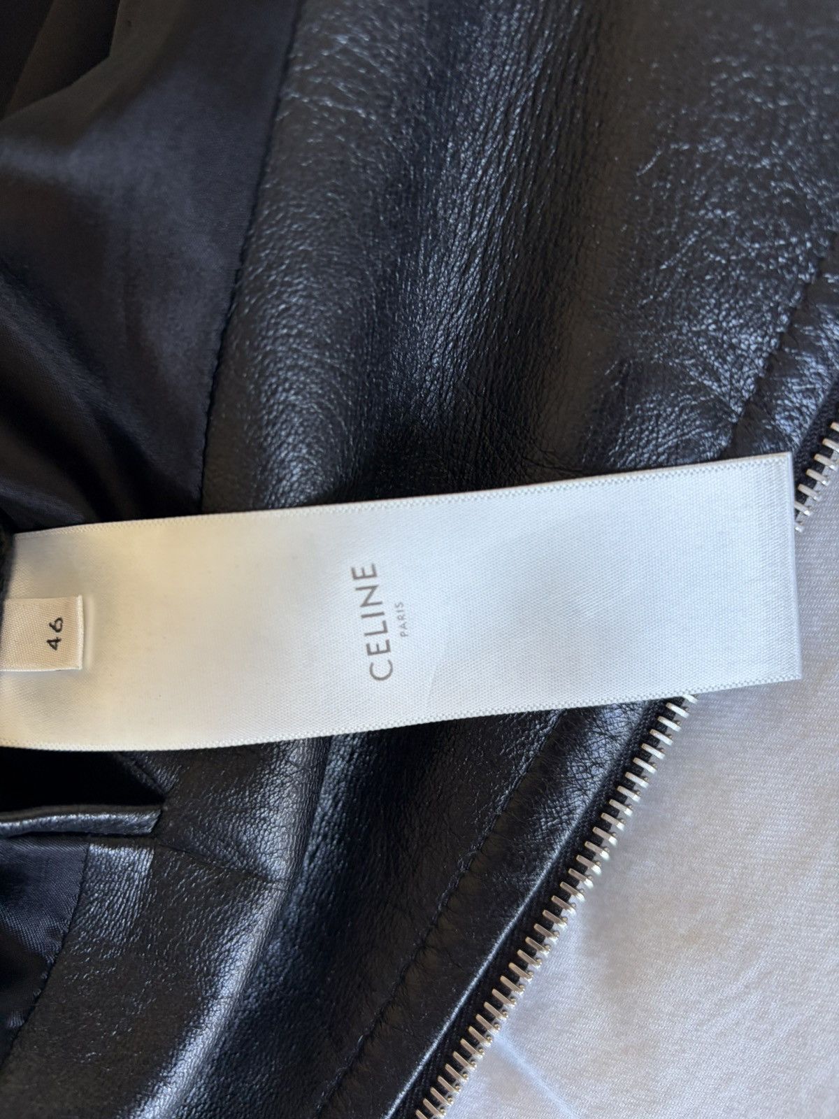 Celine Celine Bomber Leather Jacket Size US S / EU 44-46 / 1 - 9 Thumbnail