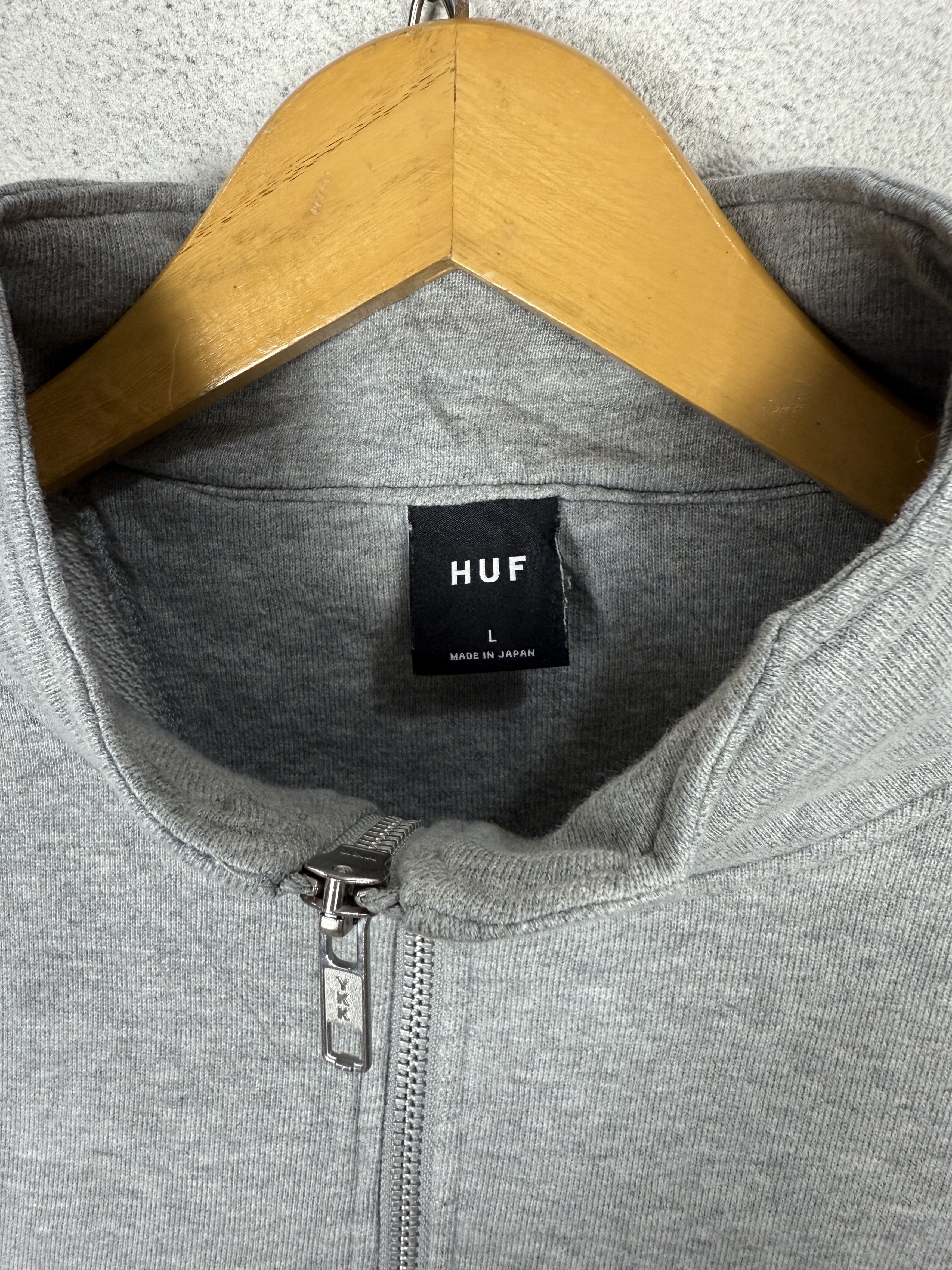 Huf HUF Half Zip Sweatshirt Crewneck Size US XL / EU 56 / 4 - 6 Thumbnail