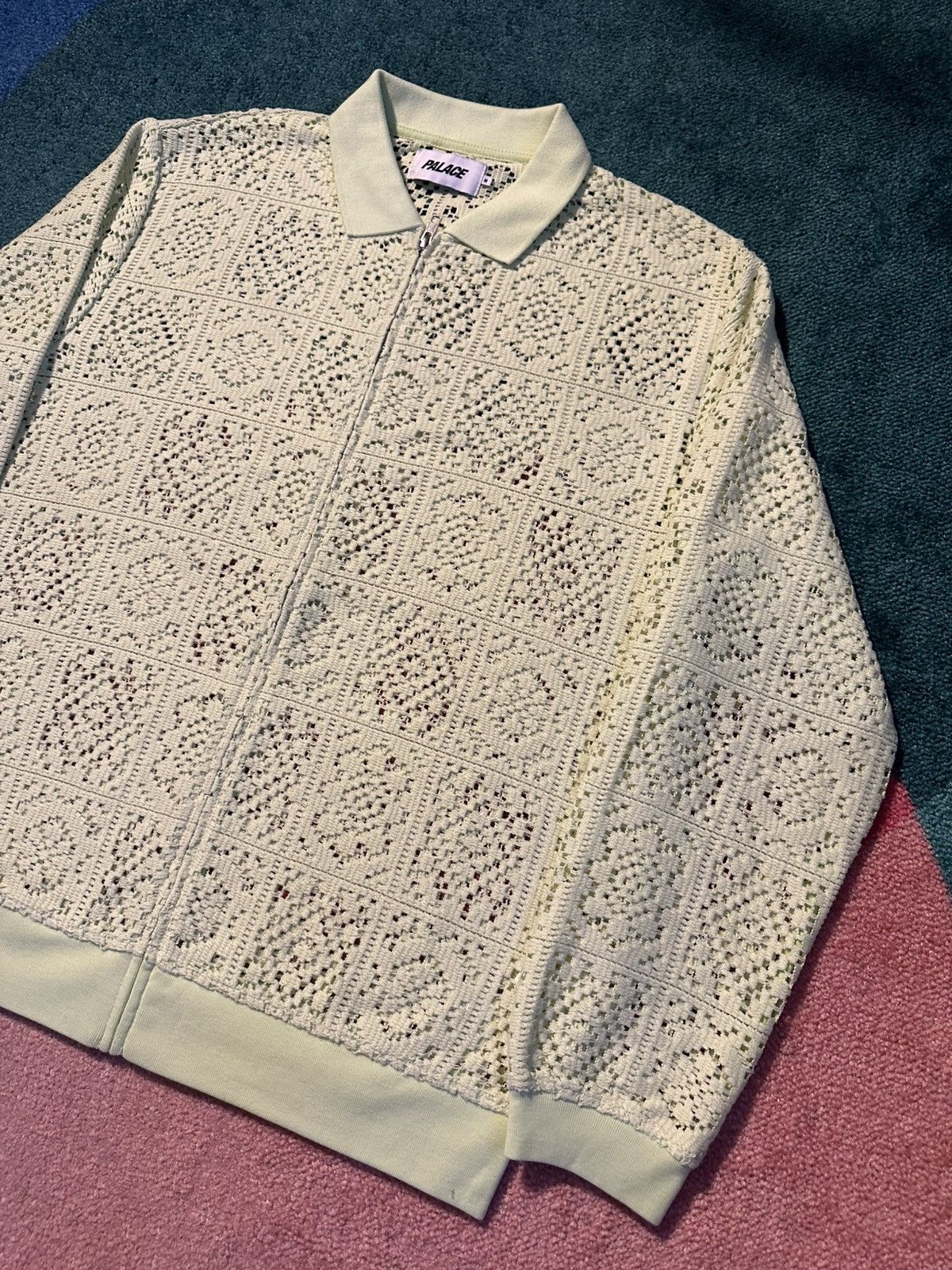 Palace Palace Crochet Zip Long Sleeve Polo Size US M / EU 48-50 / 2 - 2 Thumbnail