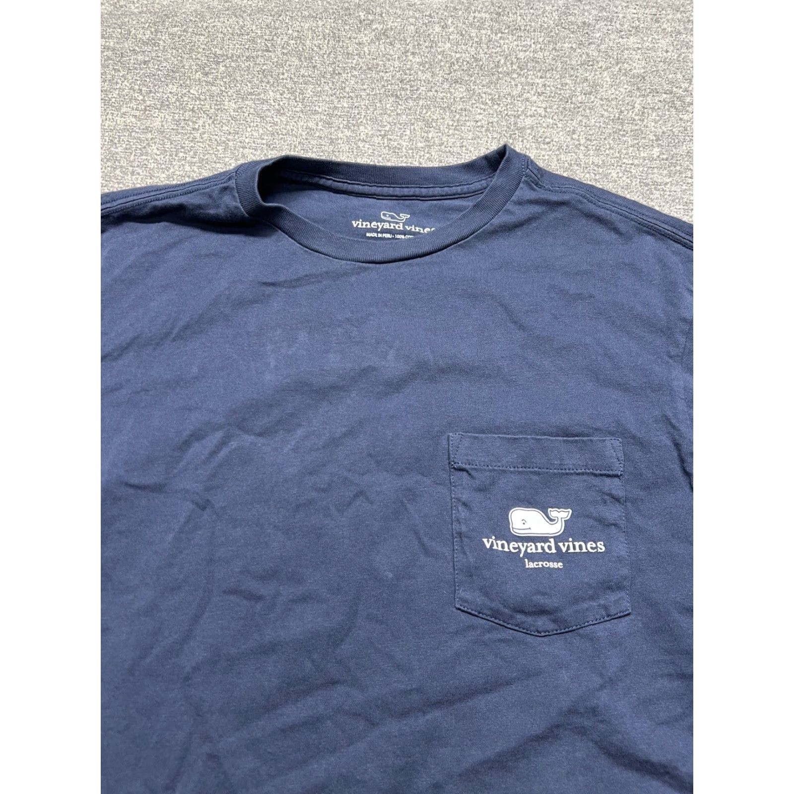 Vineyard Vines Vineyard Vines Men's XS Blue Graphic Long Sleeve Pocket Tee Shirt Size US XS / EU 42 / 0 - 2 Thumbnail