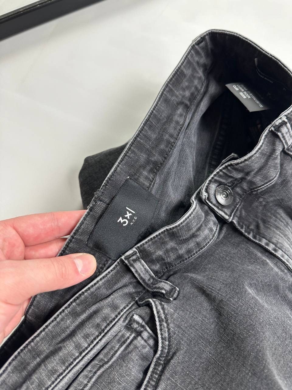 3x1 🔥3x1 Womens Black Premium Denim Baggy Jean Wide Leg Size 27" / US 4 / IT 40 - 4 Thumbnail