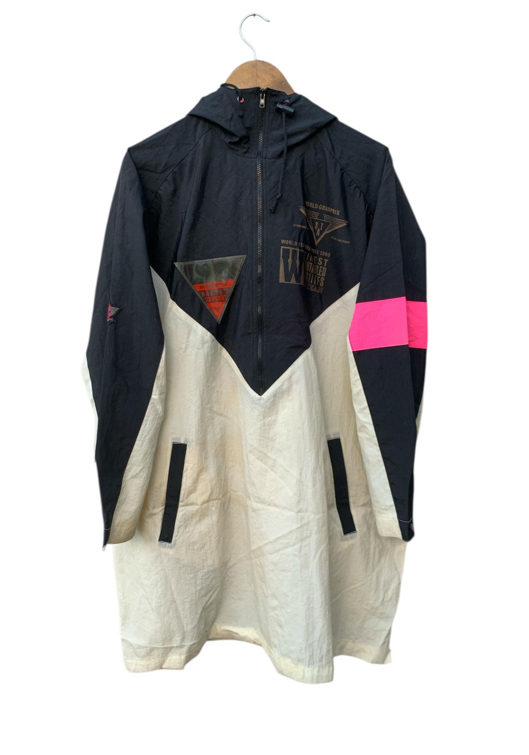 Japanese Brand World Cup Gramprix Powerful Trench Windbreaker Jacket Size US XXL / EU 58 / 5 - 2 Thumbnail