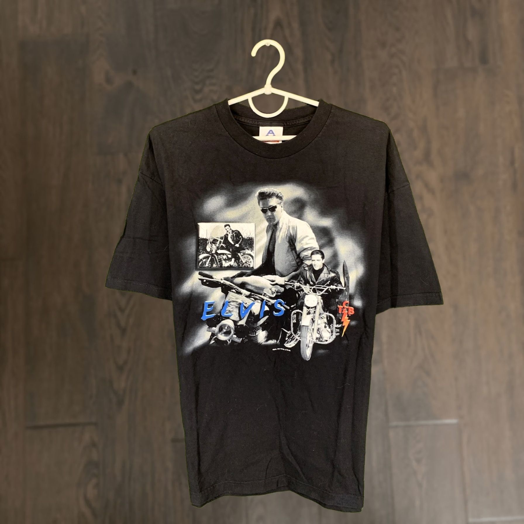 Vintage Elvis Presley Shirt XL Black Elvis Presley Print Alstyle Apparel & Activewear Short Sleeve Men Shirt Only Size US XL / EU 56 / 4 - 1 Thumbnail