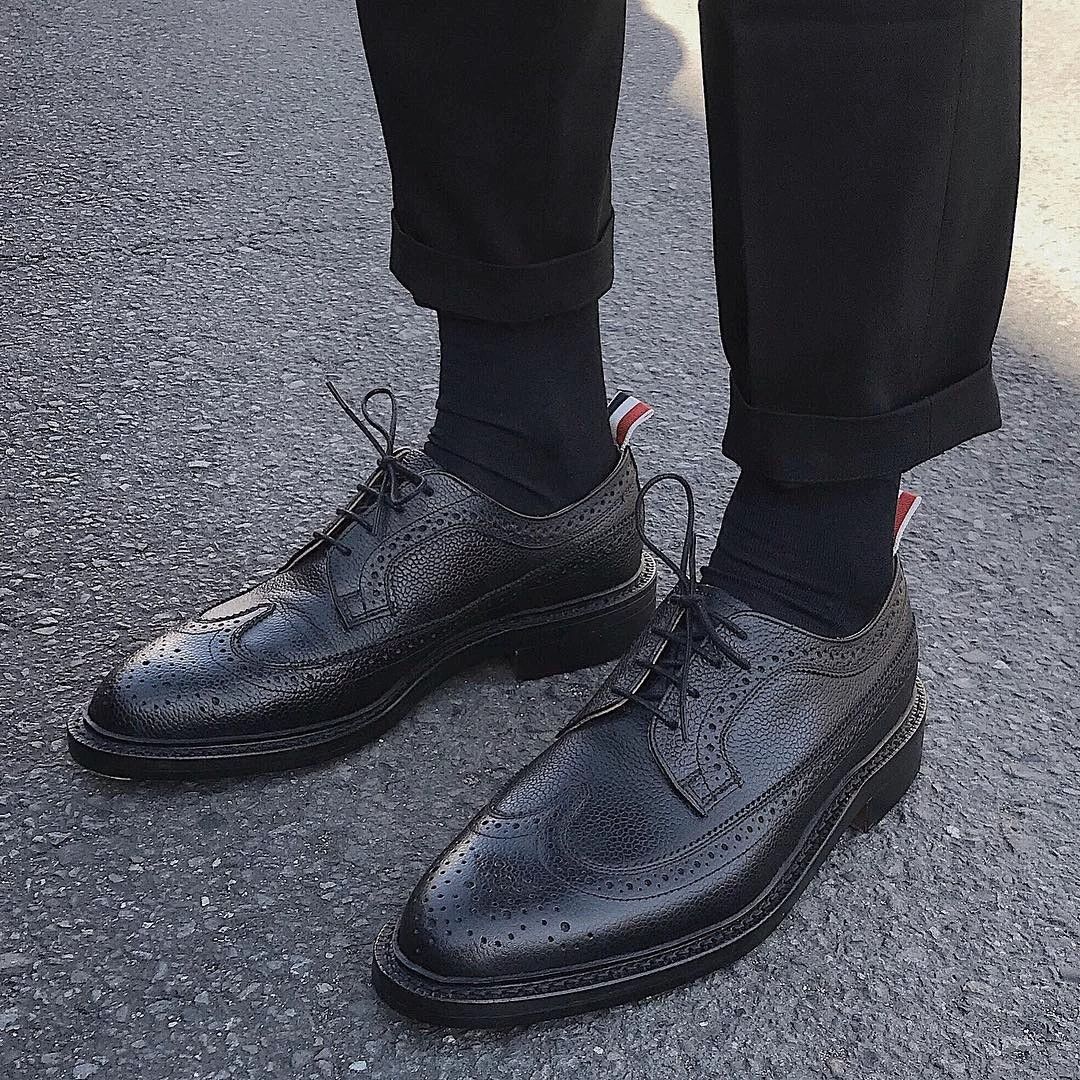 Thom Browne Thom Browne Black Classic Brogue Wooden Sole Size 9 Size US 9 / EU 42 - 5 Thumbnail