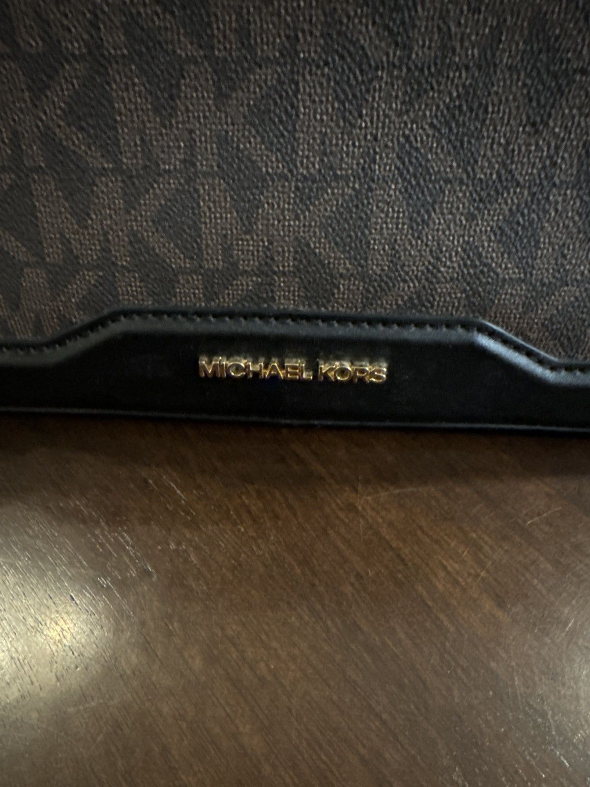 Michael Kors Michael Kors Dark Brown Large Zip Top Tote Size ONE SIZE - 8 Thumbnail