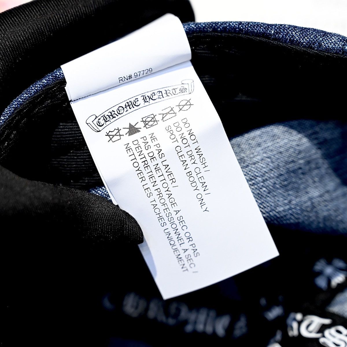 Chrome Hearts CHROME HEARTS SLOUCHY 5 PANEL CAP DENIM Size ONE SIZE - 10 Thumbnail