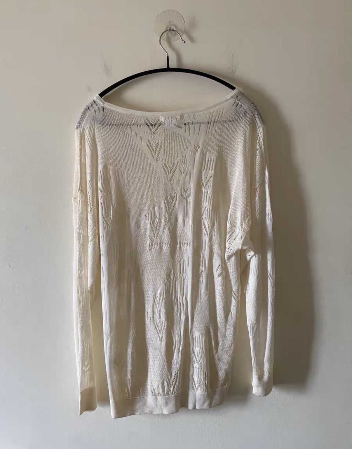 Helmut Lang Helmut Lang Lace Cutout Long Sleeve Top K7 Size US L / EU 52-54 / 3 - 2 Thumbnail