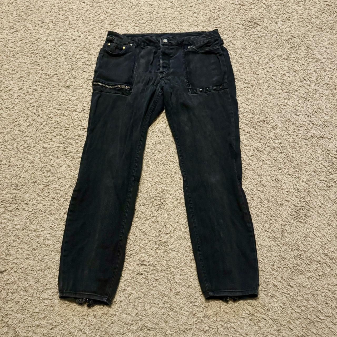 Other VINTAGE LIP SERVICE BLACK BONDAGE PANTS! Size US 36 / EU 52 - 1 Thumbnail