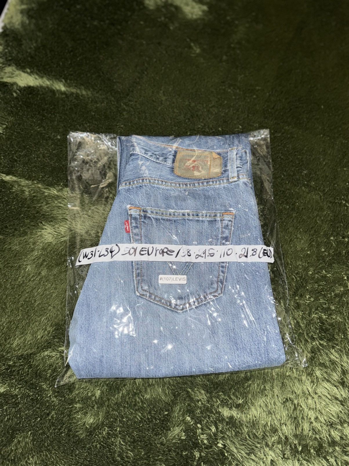 Levi's [W31/L34] Levis 501 Europe Repaired Vintage Wash Denim Pants Size US 31 - 13 Thumbnail