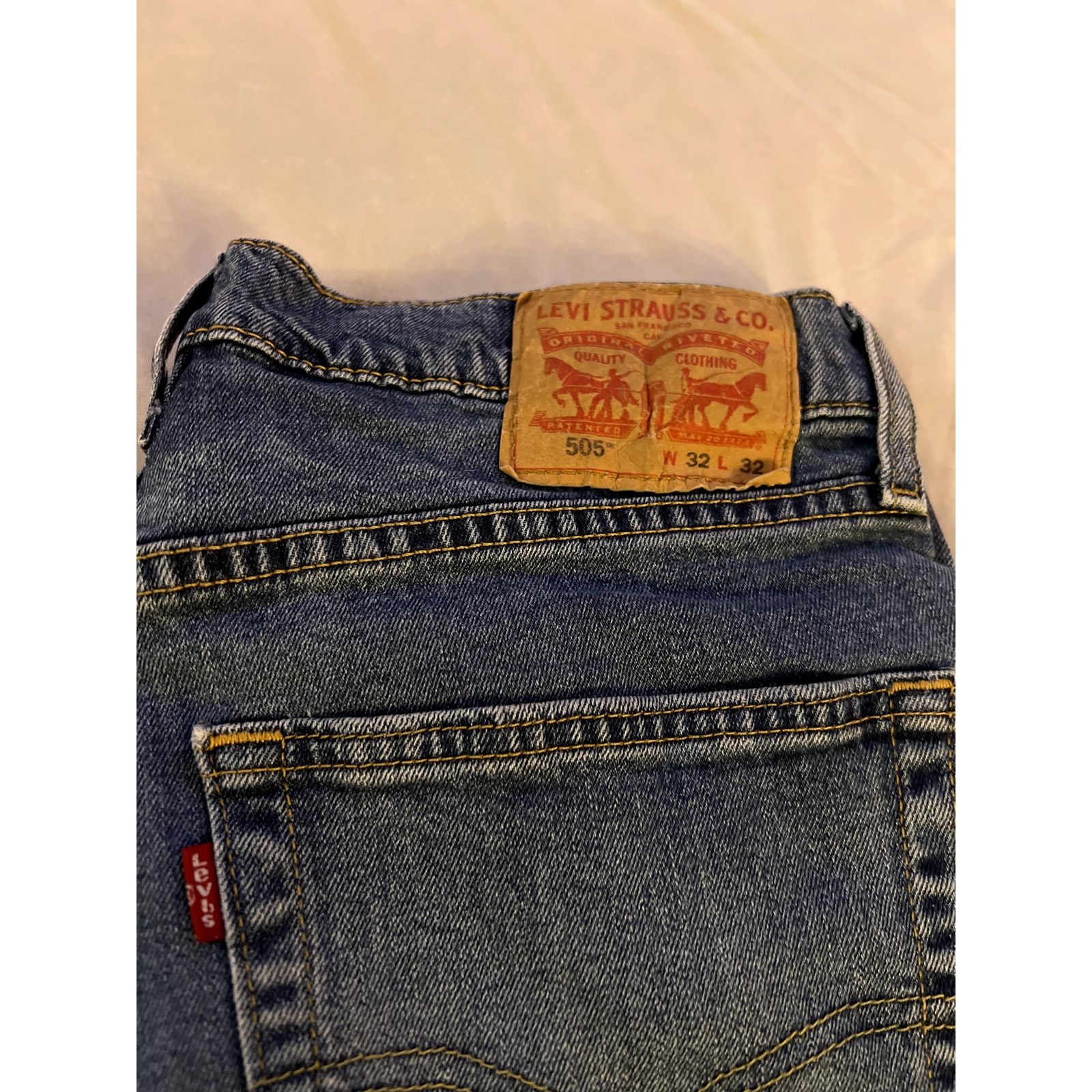 Levi's Levi's 505 Men's Jean W32L32 Original Fit Straight Leg Pants Size US 32 / EU 48 - 5 Thumbnail