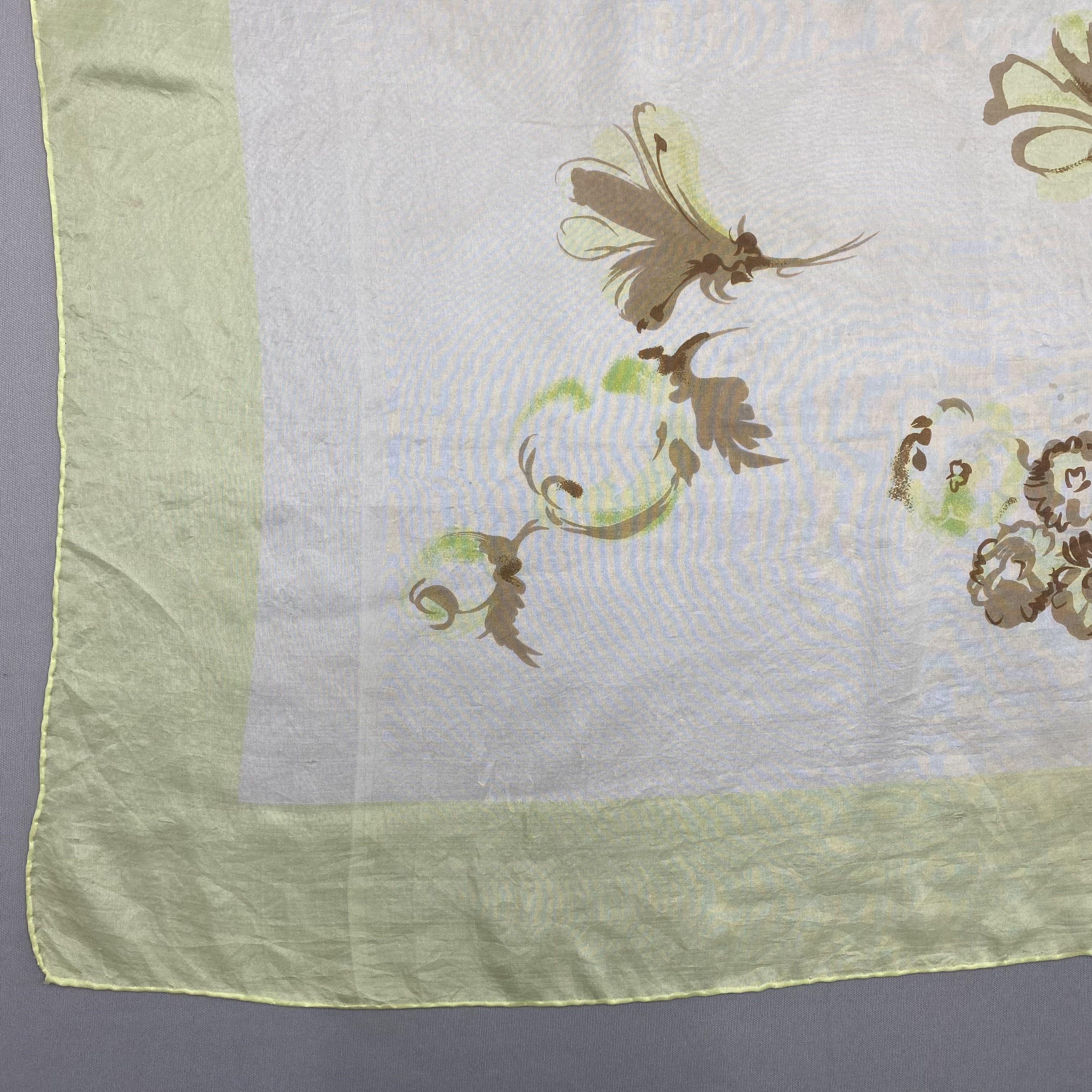 Japanese Brand Vintage Dessins Kanitz SILK Scarf Twill Stole Wraps Scarves Size ONE SIZE - 8 Thumbnail
