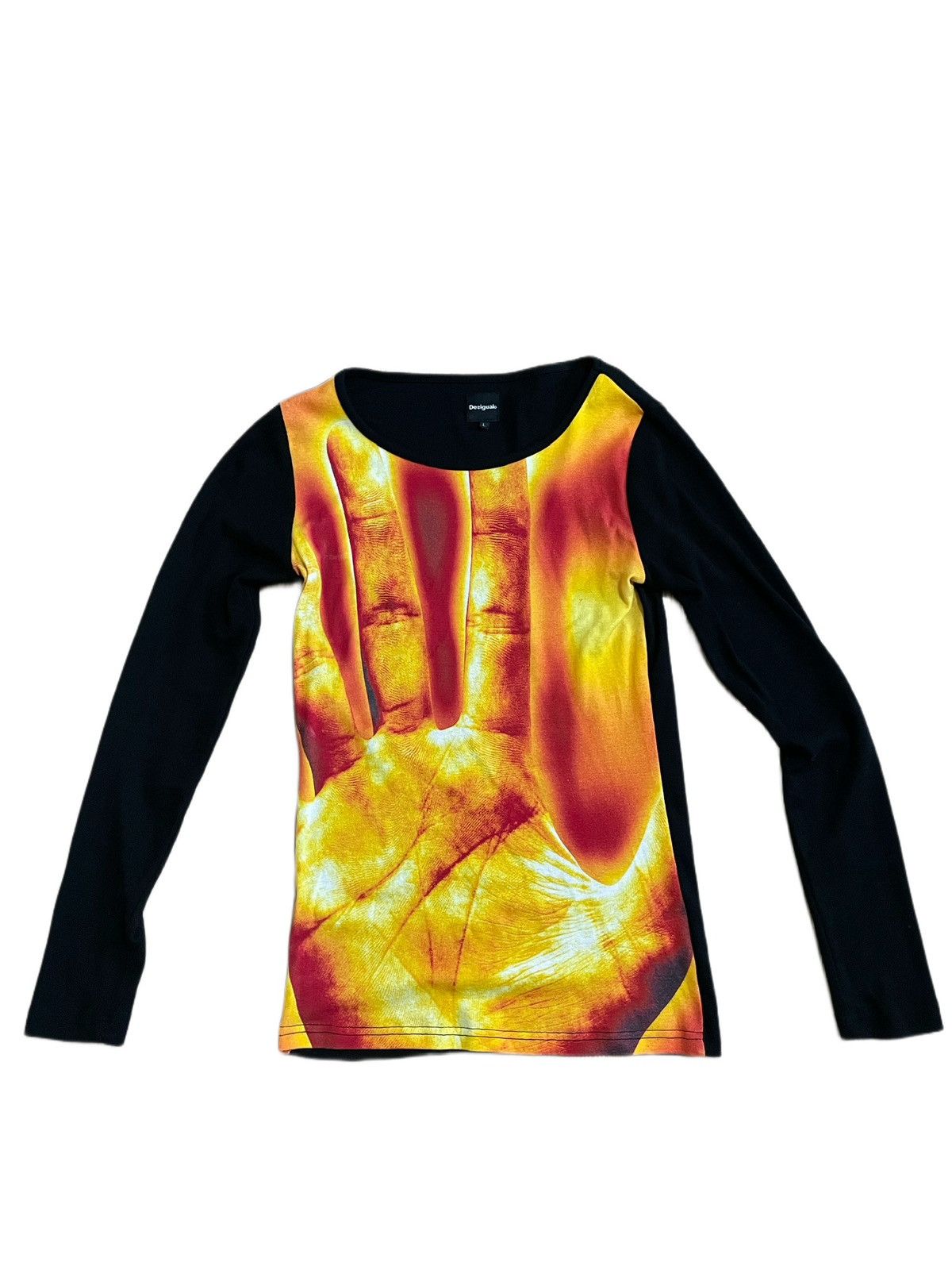 image of Desigual Hand Of Fire Top in Orange, Men's (Size Large)