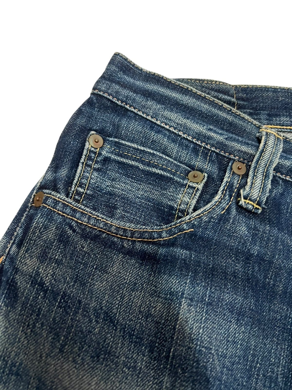 Japanese Brand Vintage Japanese Brand Selvedge Distressed Jean Japan Size US 28 / EU 44 - 9 Thumbnail