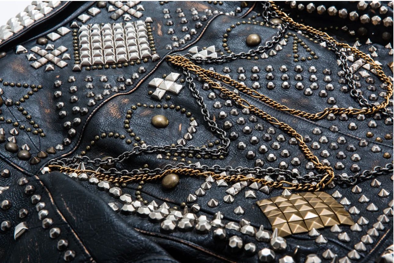 Gucci Gucci Studded Leather Jacket Size US L / EU 52-54 / 3 - 11 Thumbnail